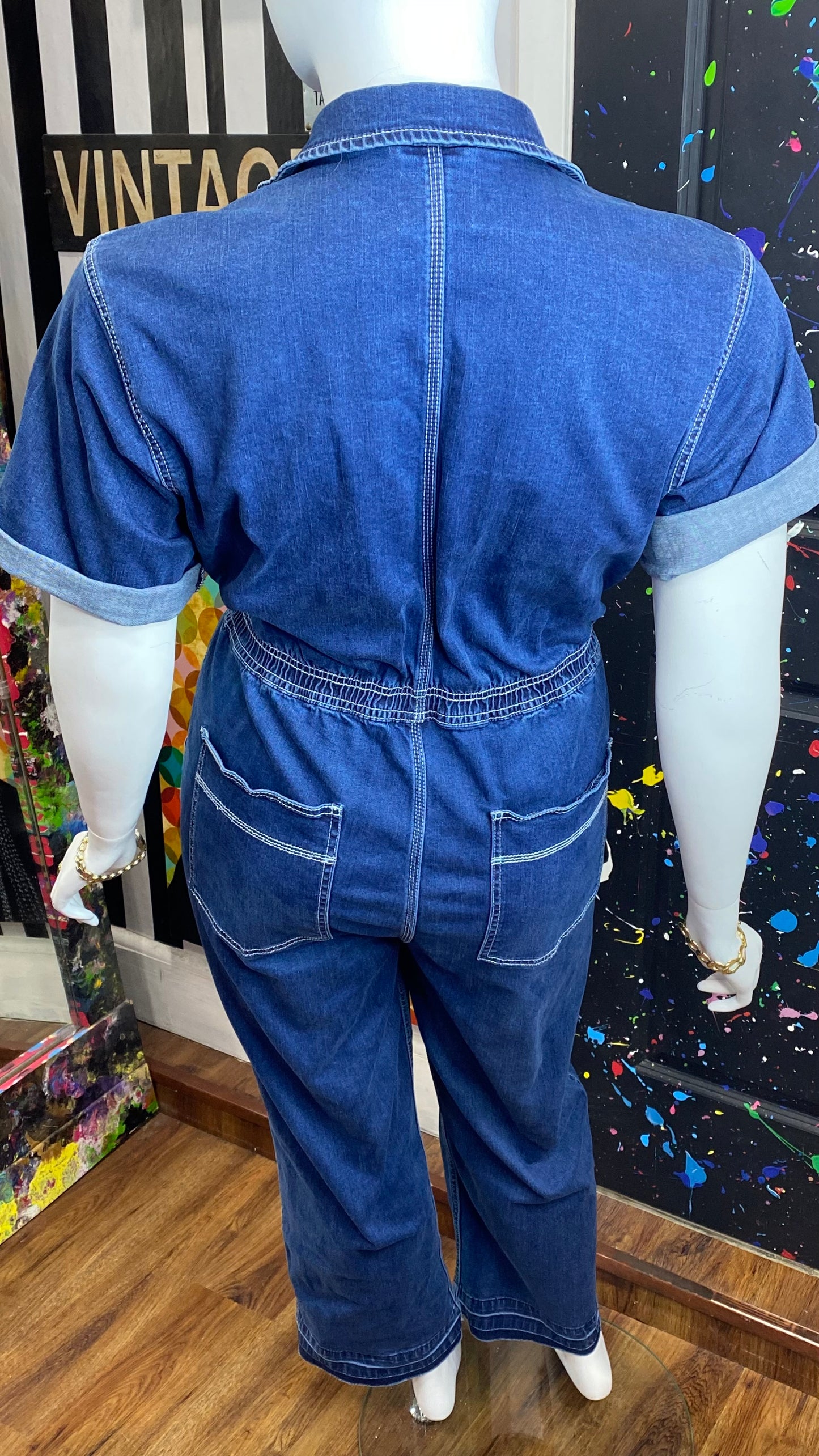 Vintage Y2K Denim Jumpsuit (22)