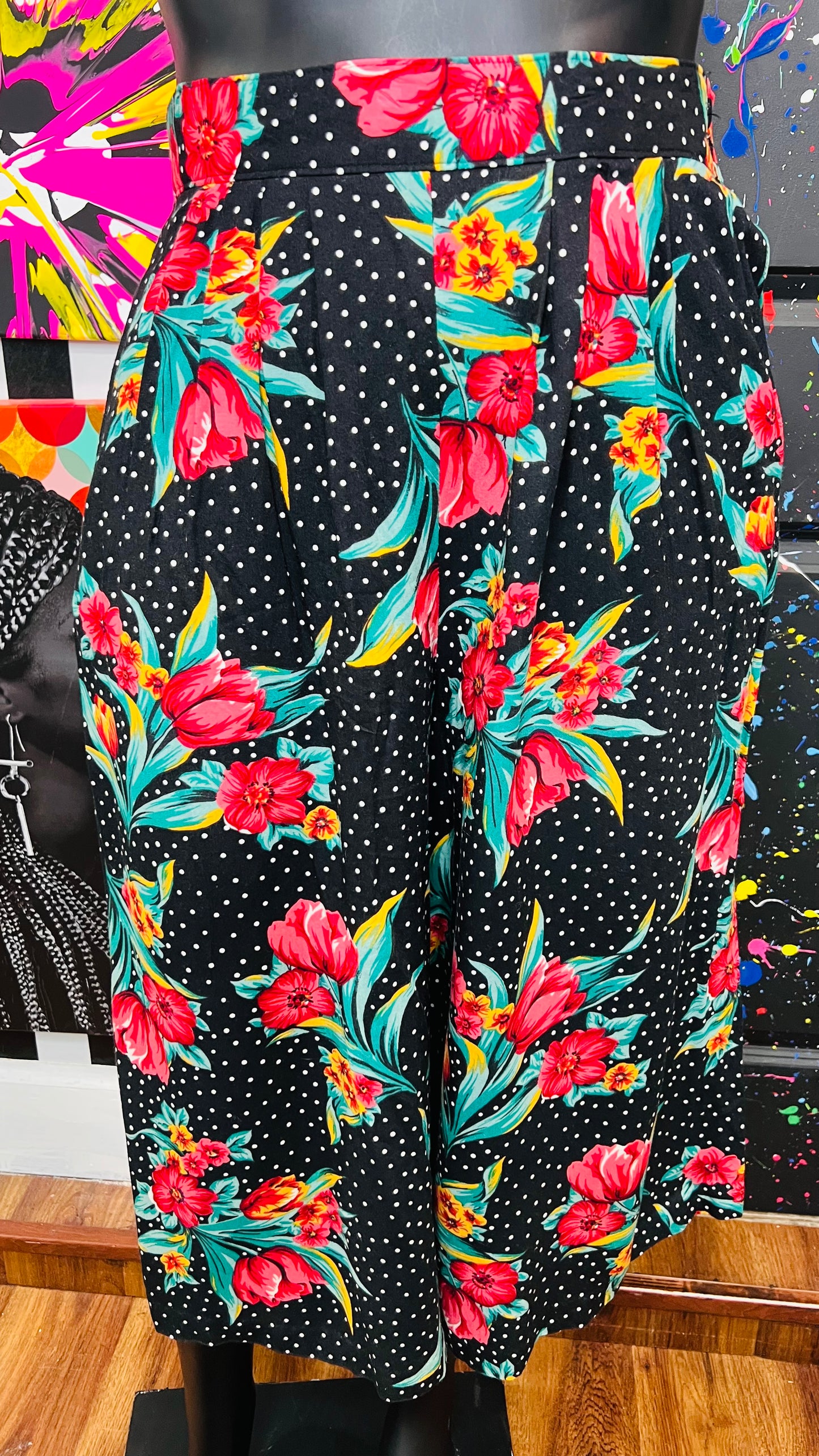 Vintage Polka Dot & Floral Gaulchos (18)