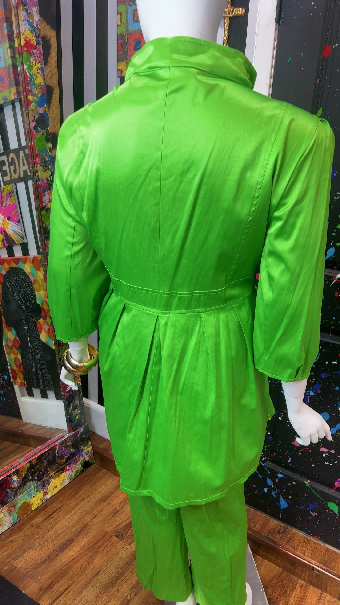 Vintage Vibrant Green Pants Set (24)