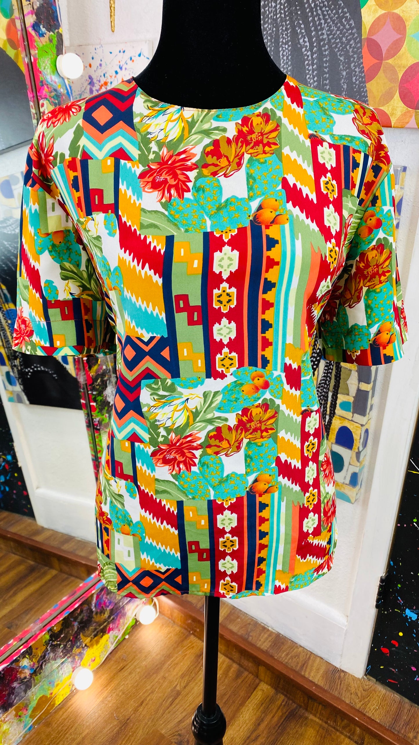 Vintage Short Sleeve Blouse