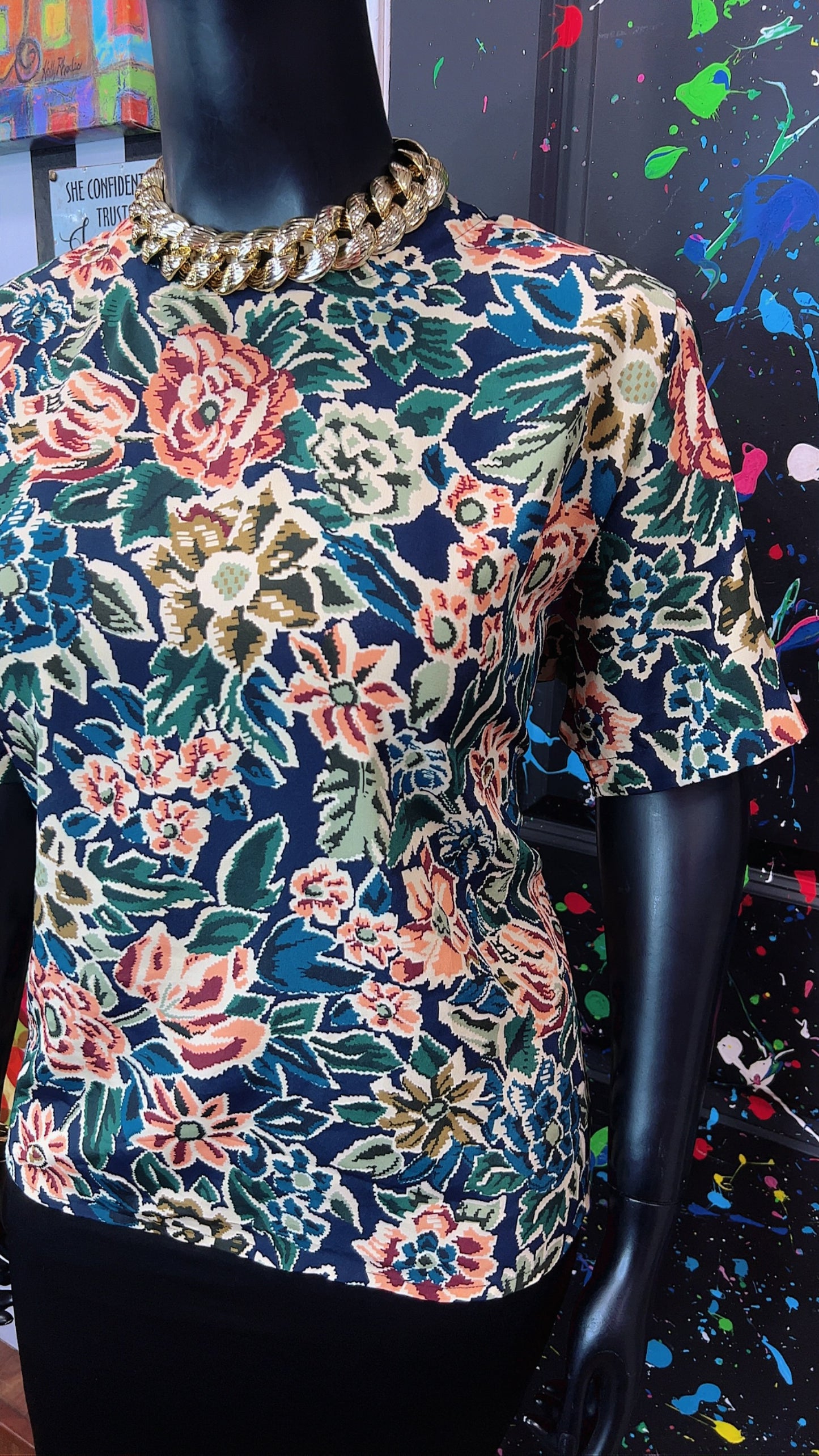 Vintage Polyester Blouse (16)