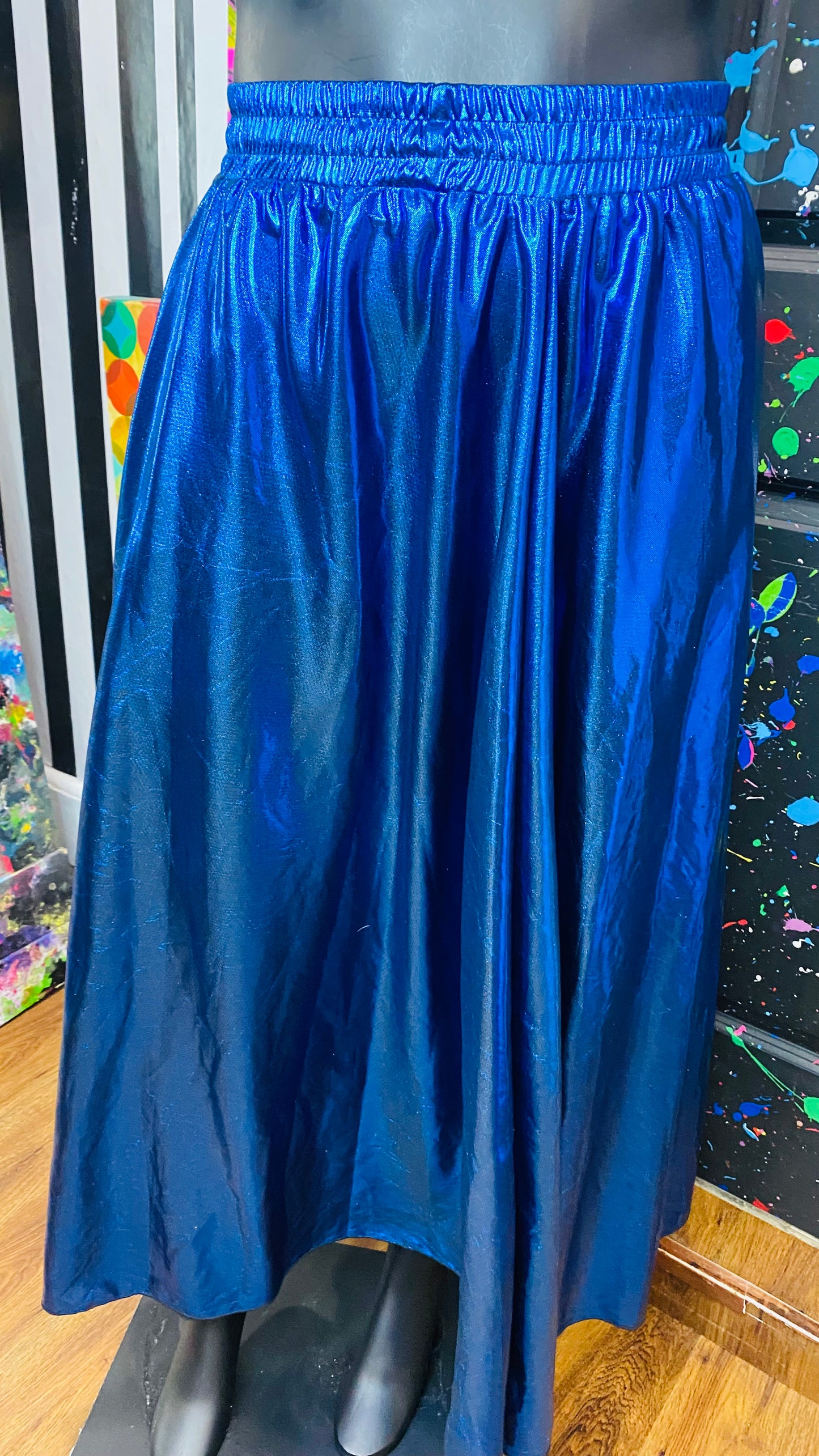 Vintage Blue Shimmer Skirt (20)
