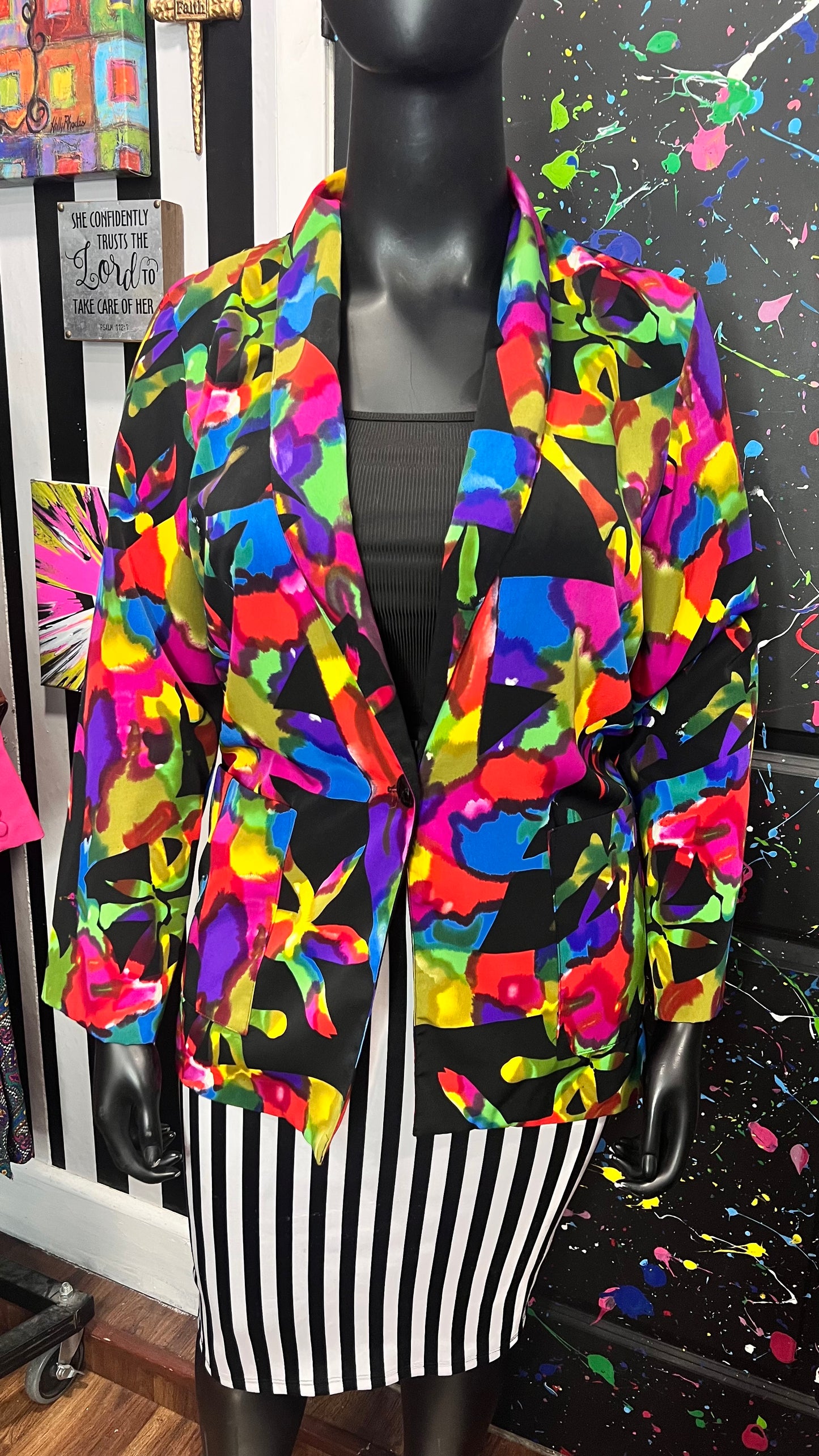 Vintage Kensington Square Blazer (14) *KC