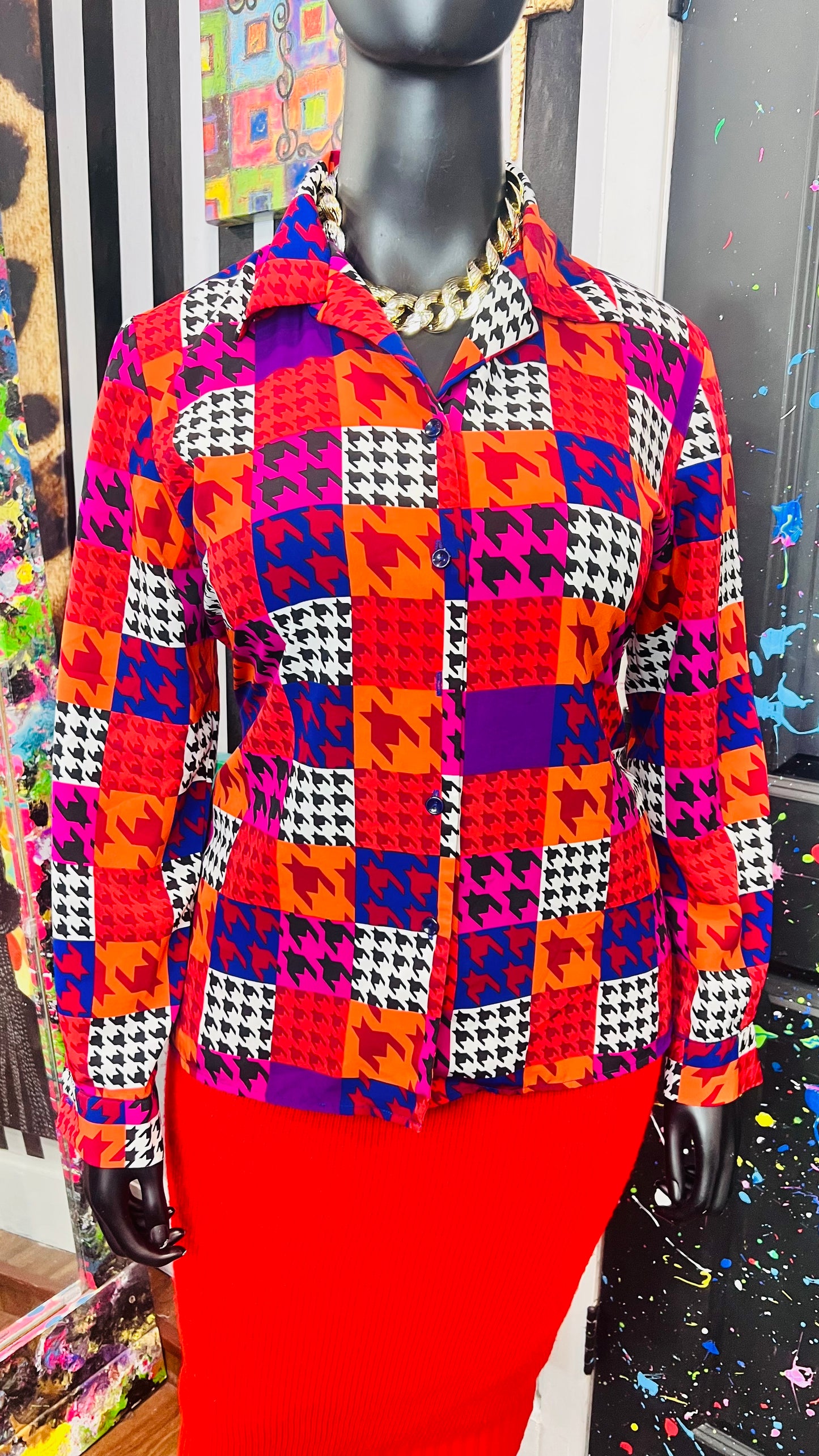 Vintage Funky 80’s Blouse (16)