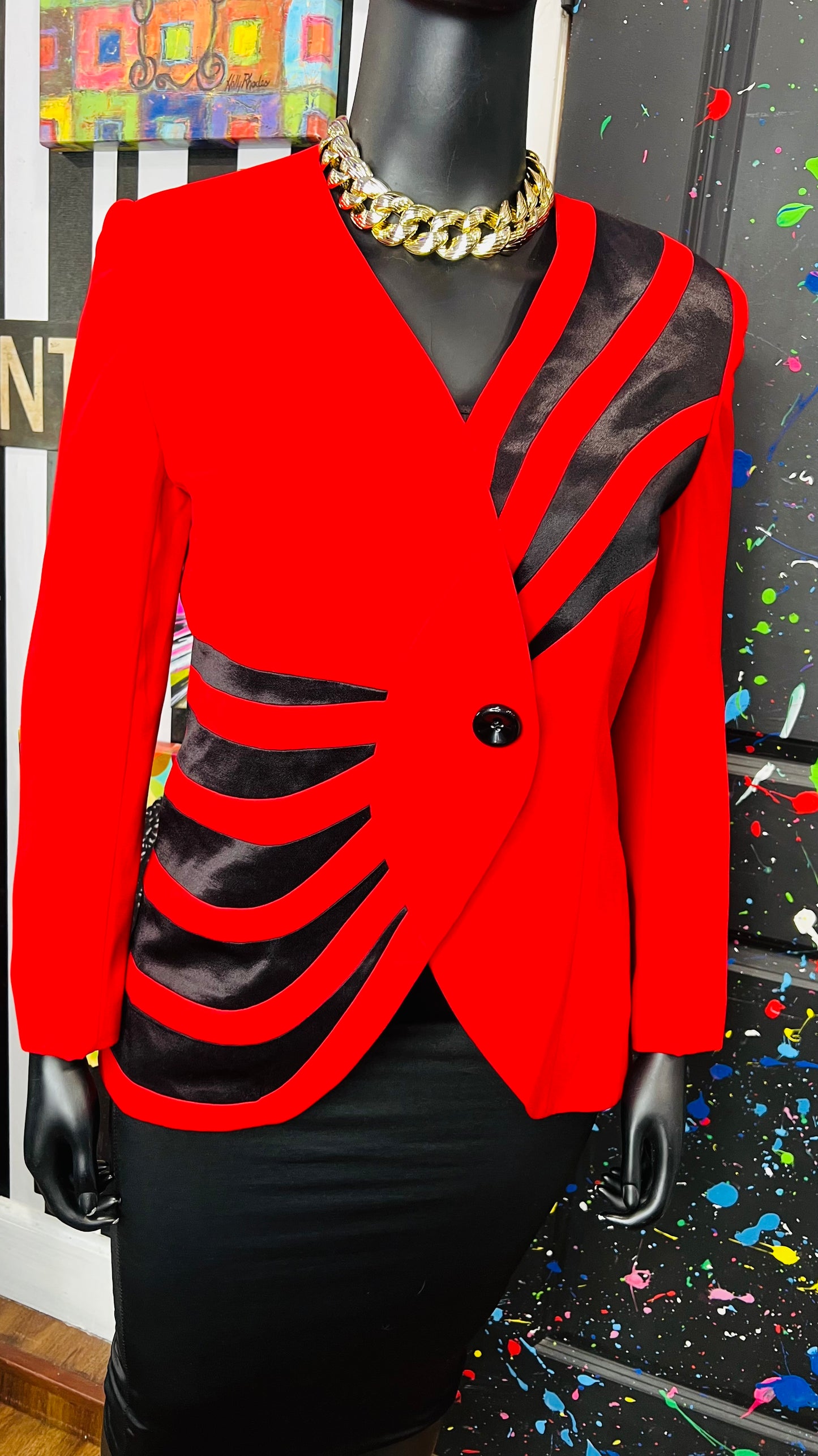 Vintage Couture Red & Blazer (16)