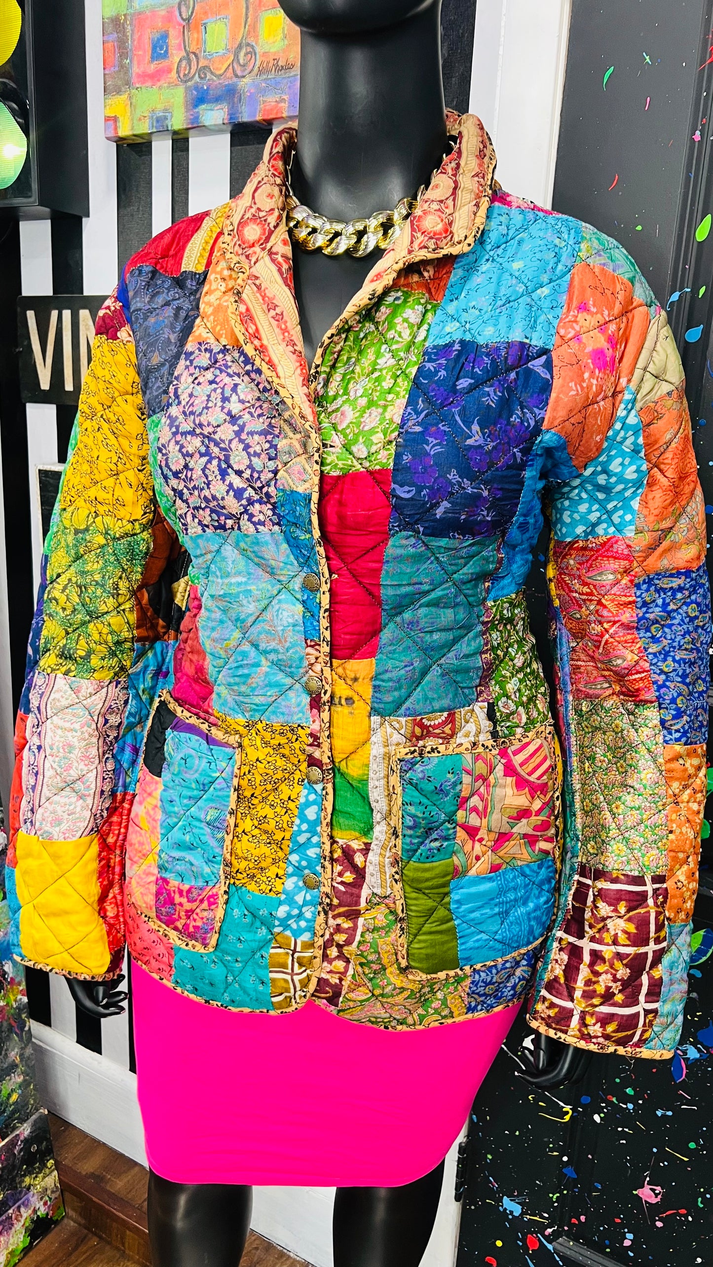 Vintage Patchwork Reversible Jacket (16)