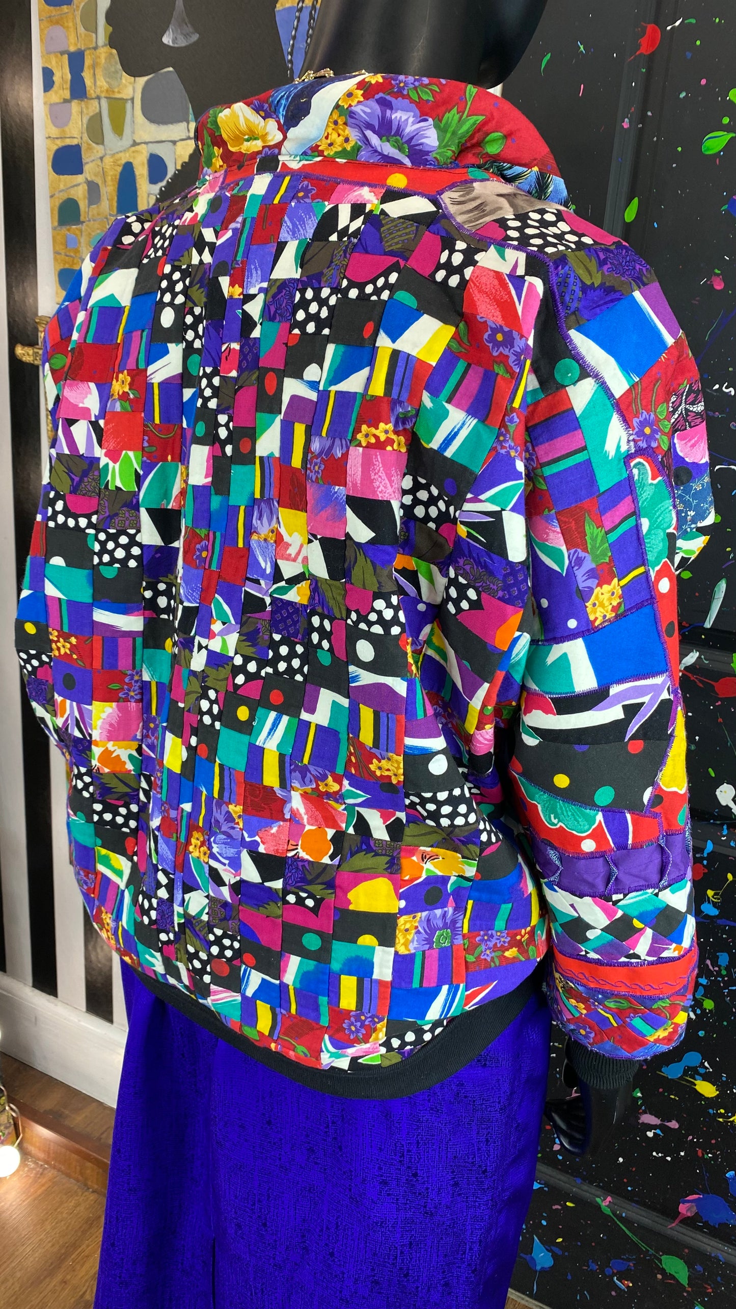 Vintage Cotton Patchwork Jacket