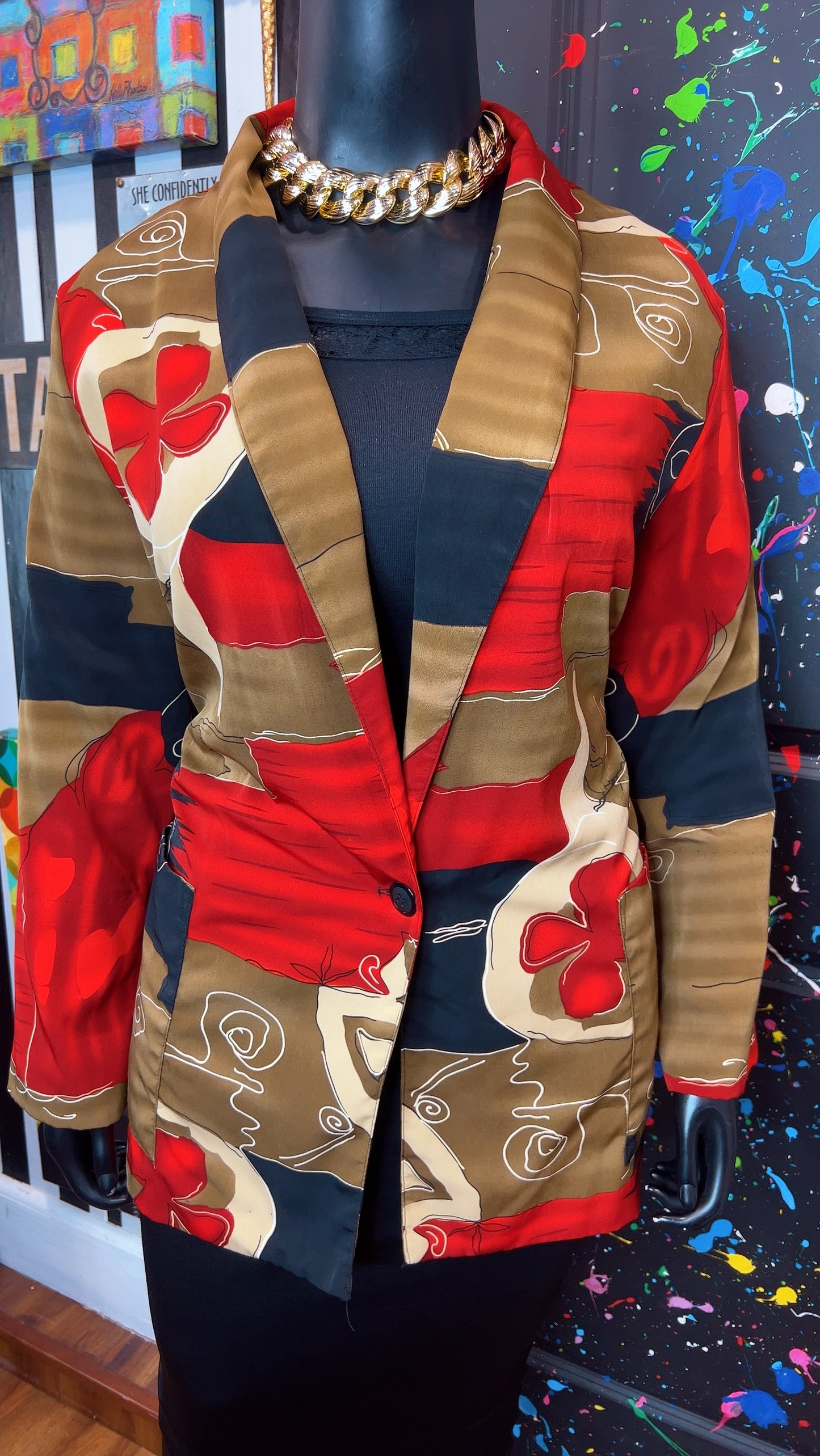 Vintage 90’s Abstract Blazer (24)