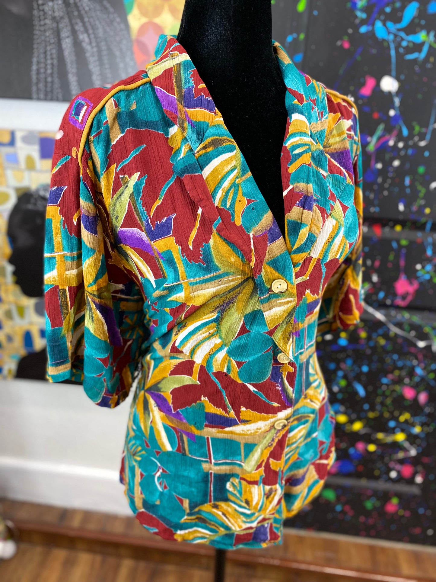 Vintage Short Sleeve Blouse