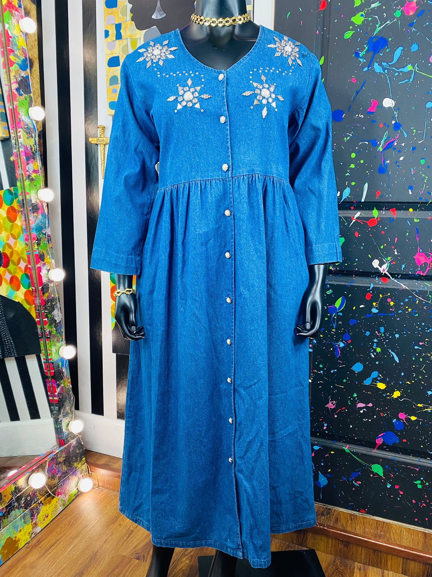 Vintage Miss & Mrs Denim Dress