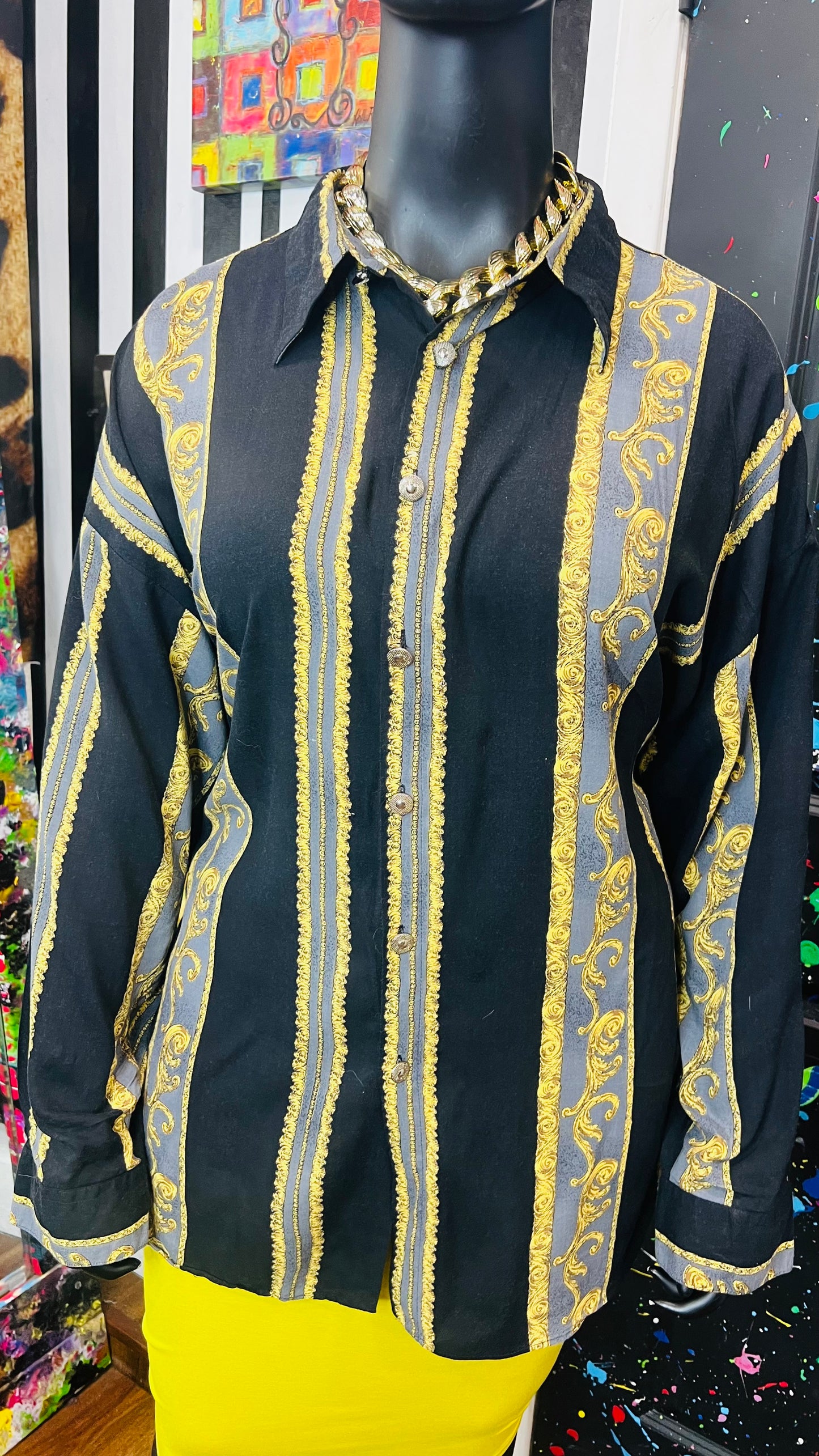 Vintage Rayon Blouse (26)