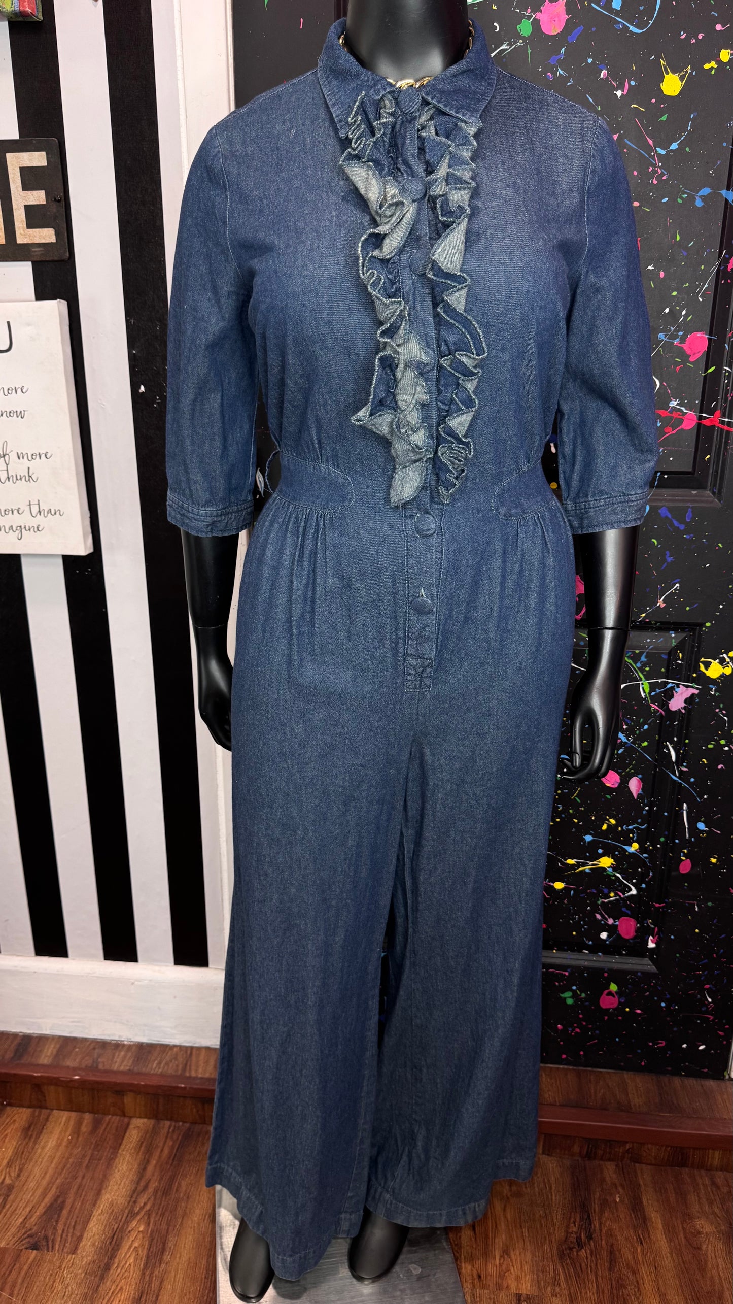 Vintage Denim Wide Leg Jumpsuit (16)