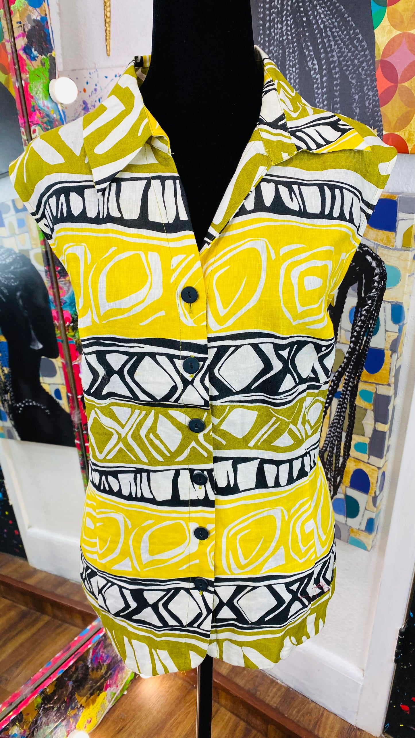 Vintage Short Sleeve Blouse