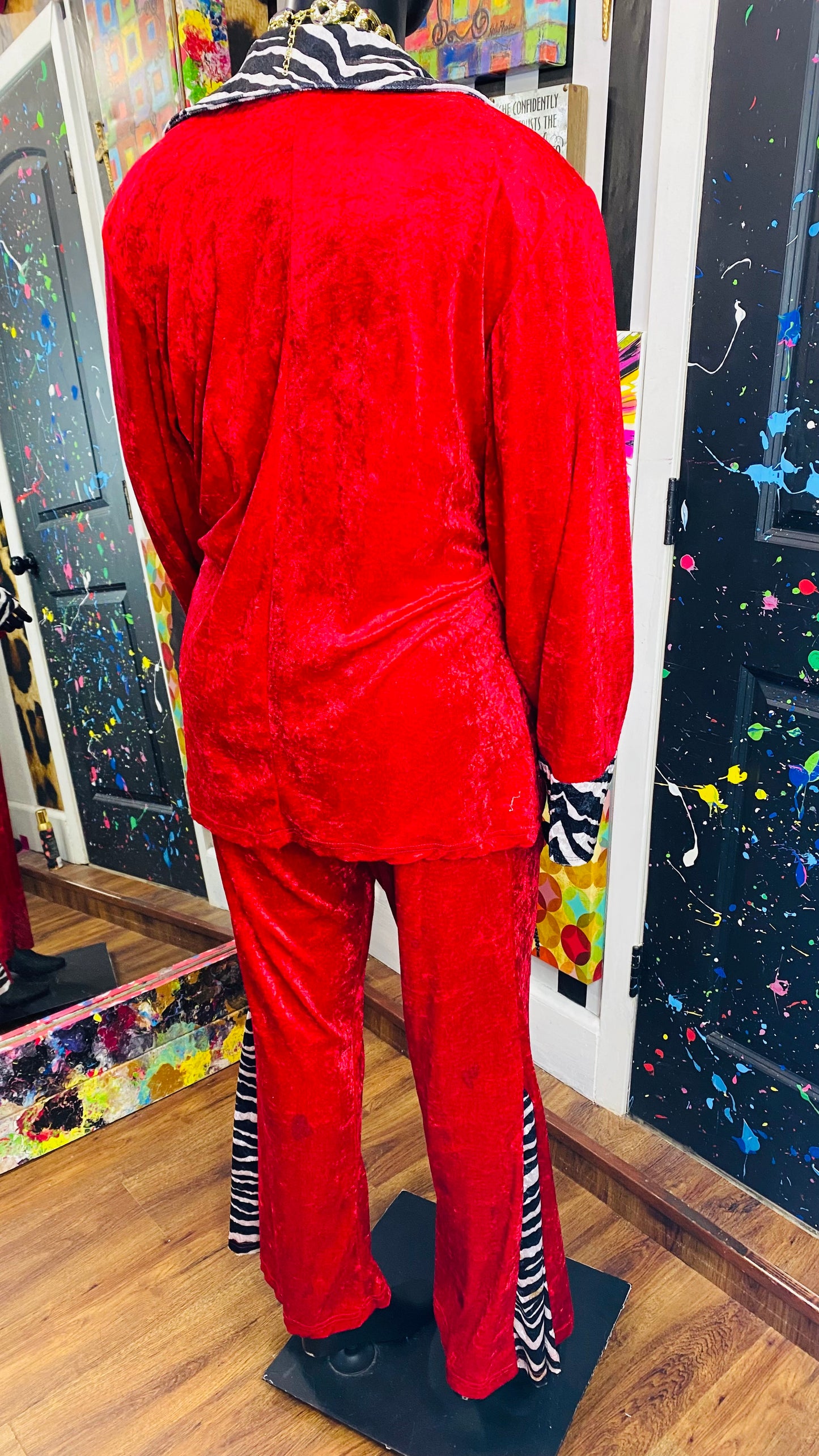 Red & Zebra Pants Set (22)