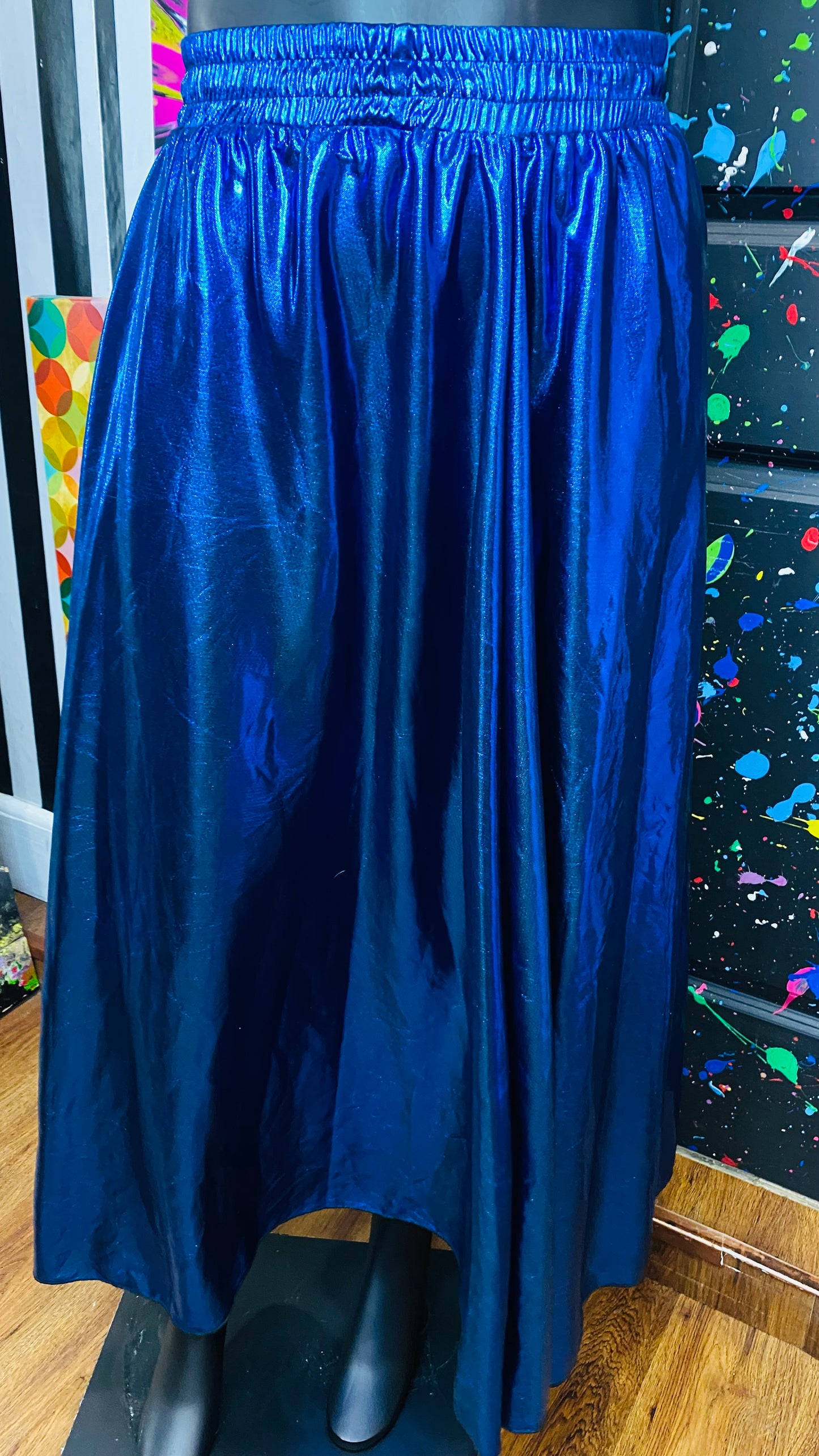 Vintage Blue Shimmer Skirt (20)