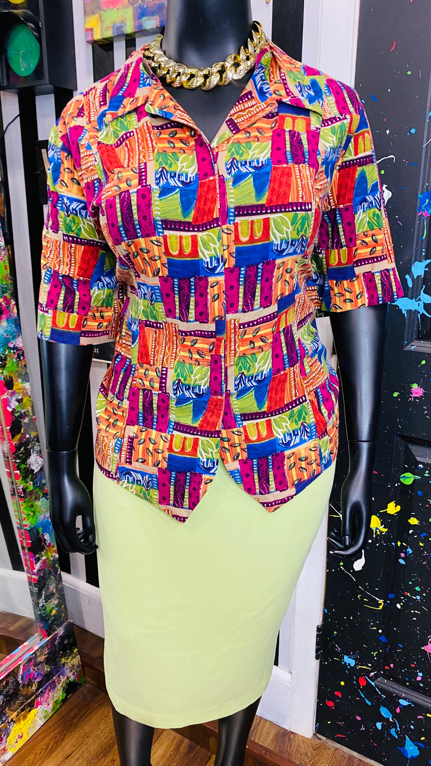 Vintage Rayon Blouse (24)