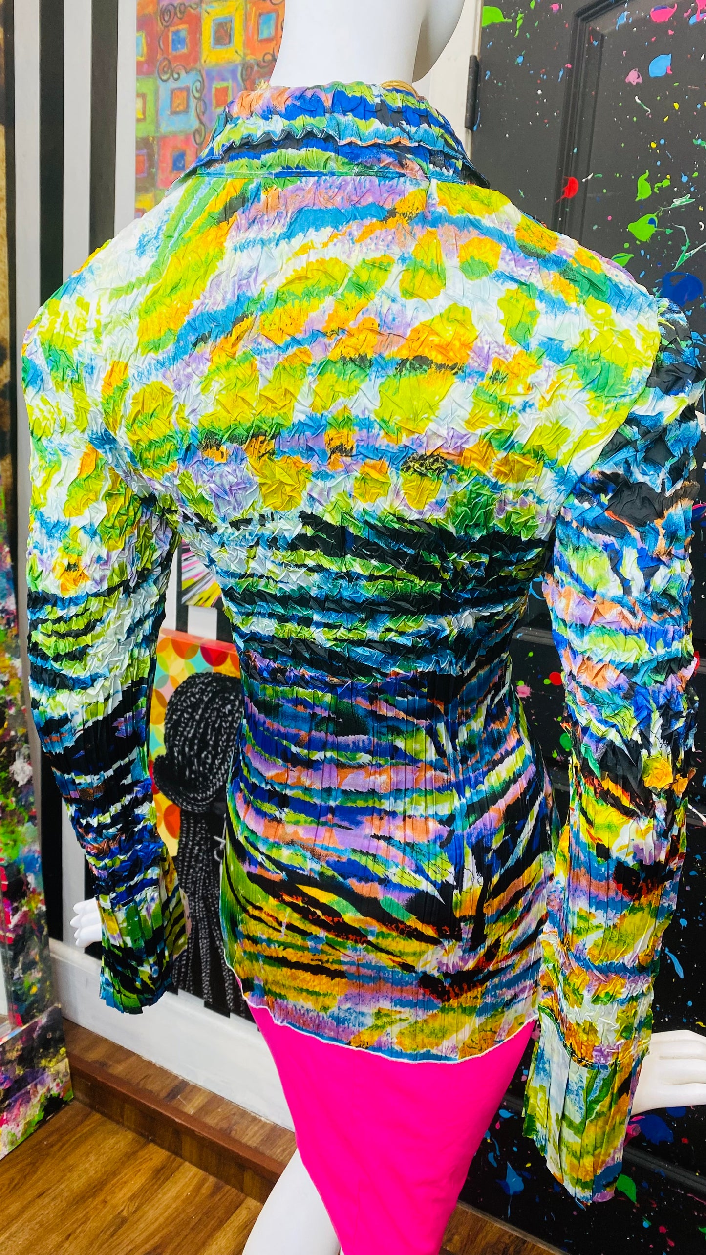 Abstract Accordion Blouse (16/18)
