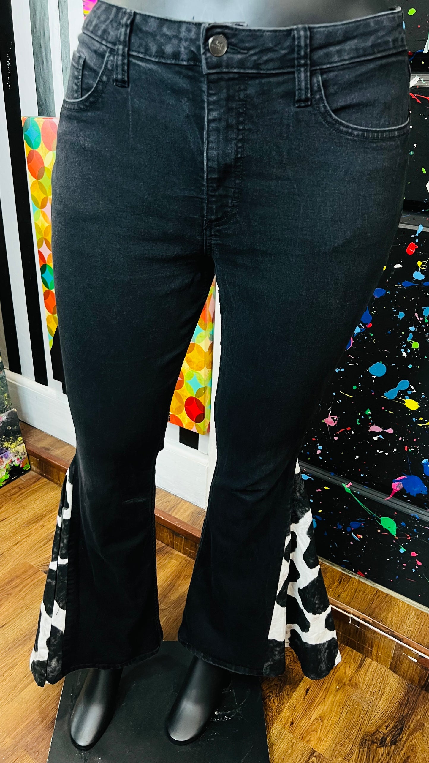 Vintage Inspired Flare Legged Pants (16)