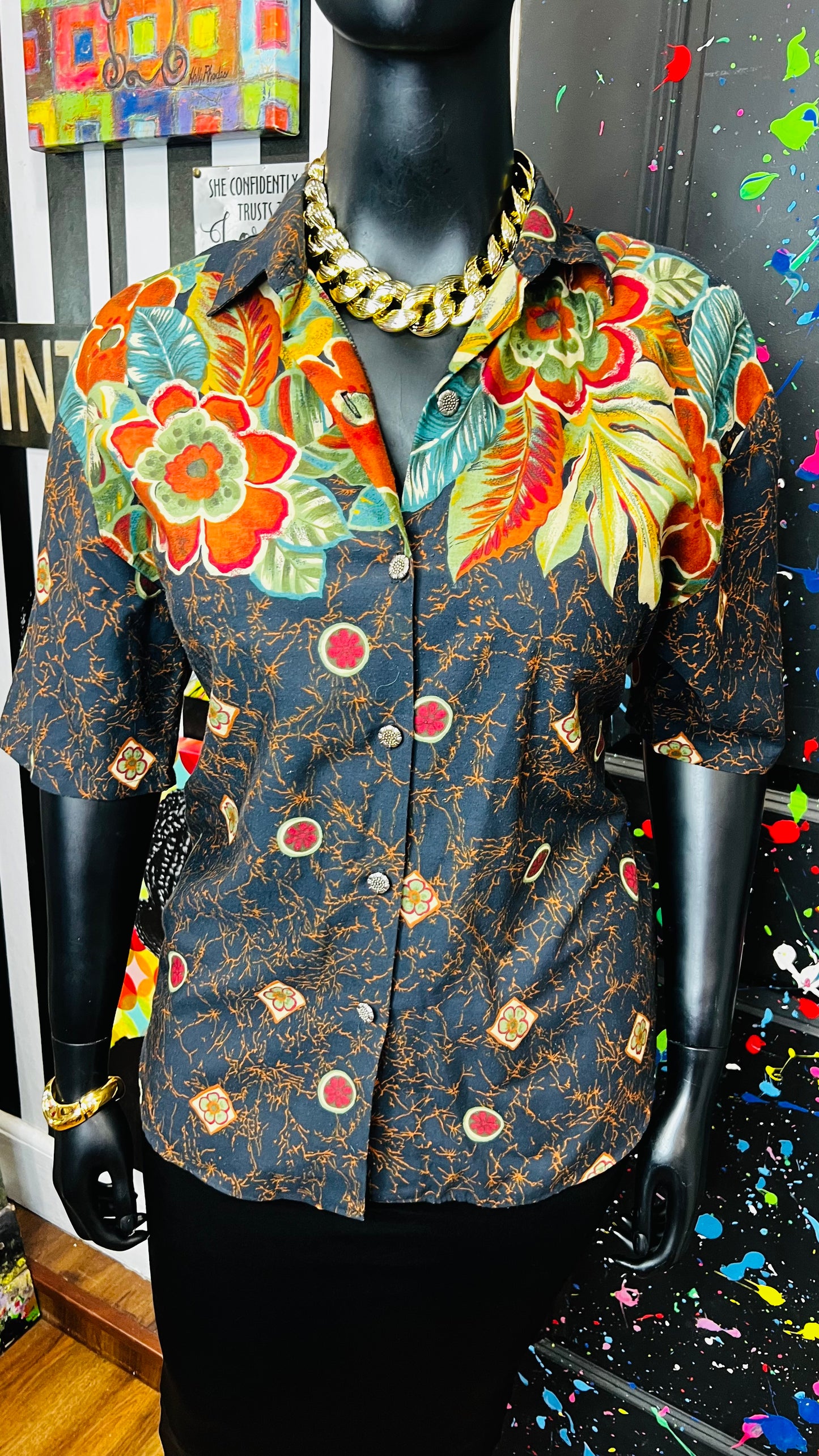 Vintage Abstract Blouse (16)