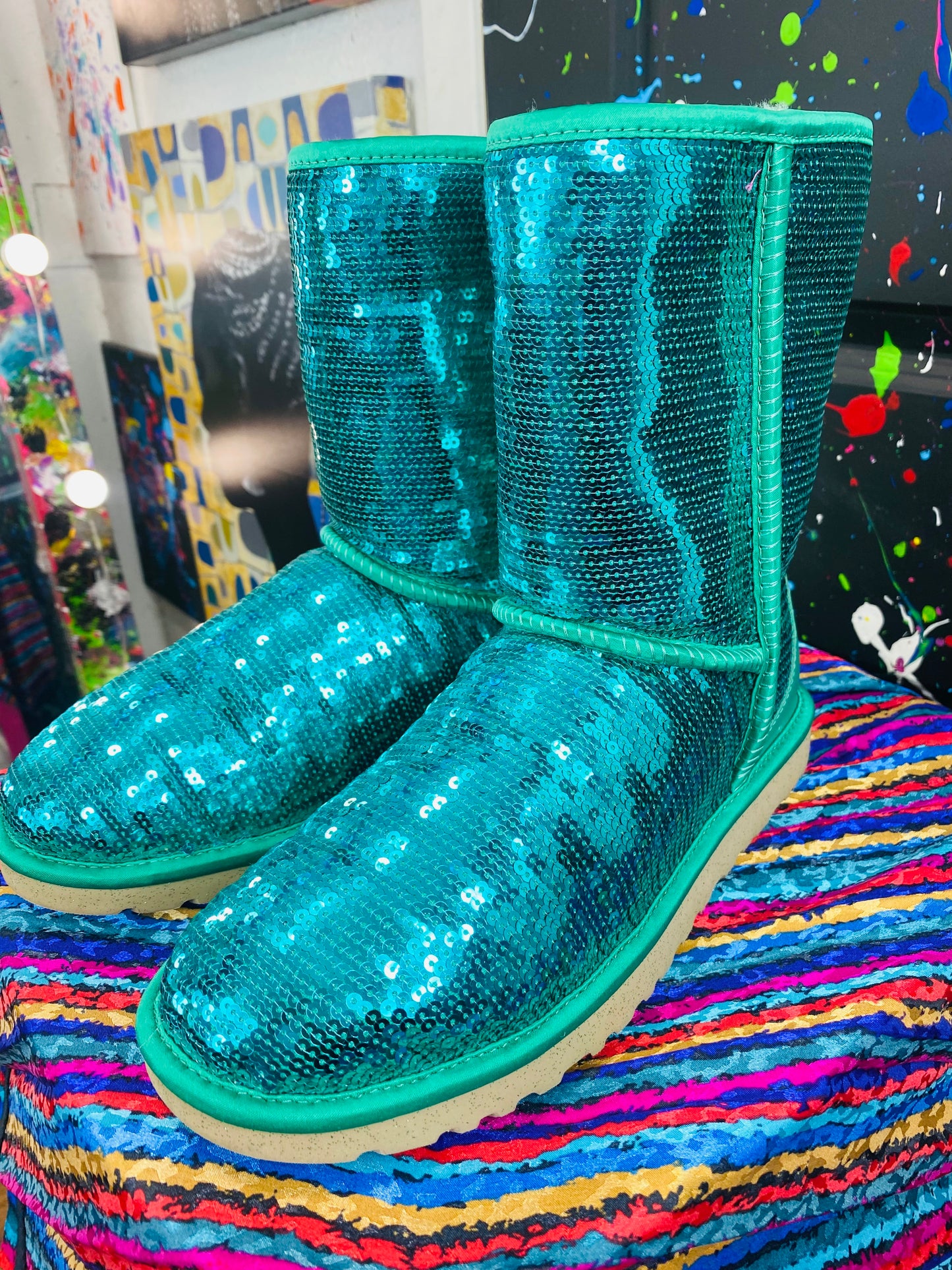 Embellished Uggs- Teal