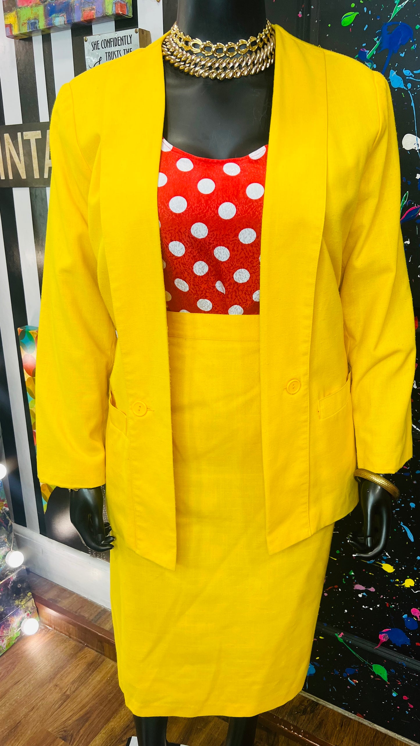 Vintage Diana Marco Suit (22W)