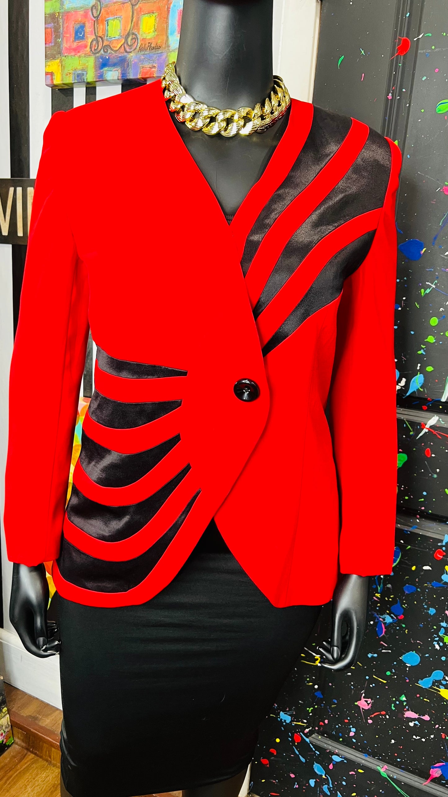 Vintage Couture Red & Blazer (16)