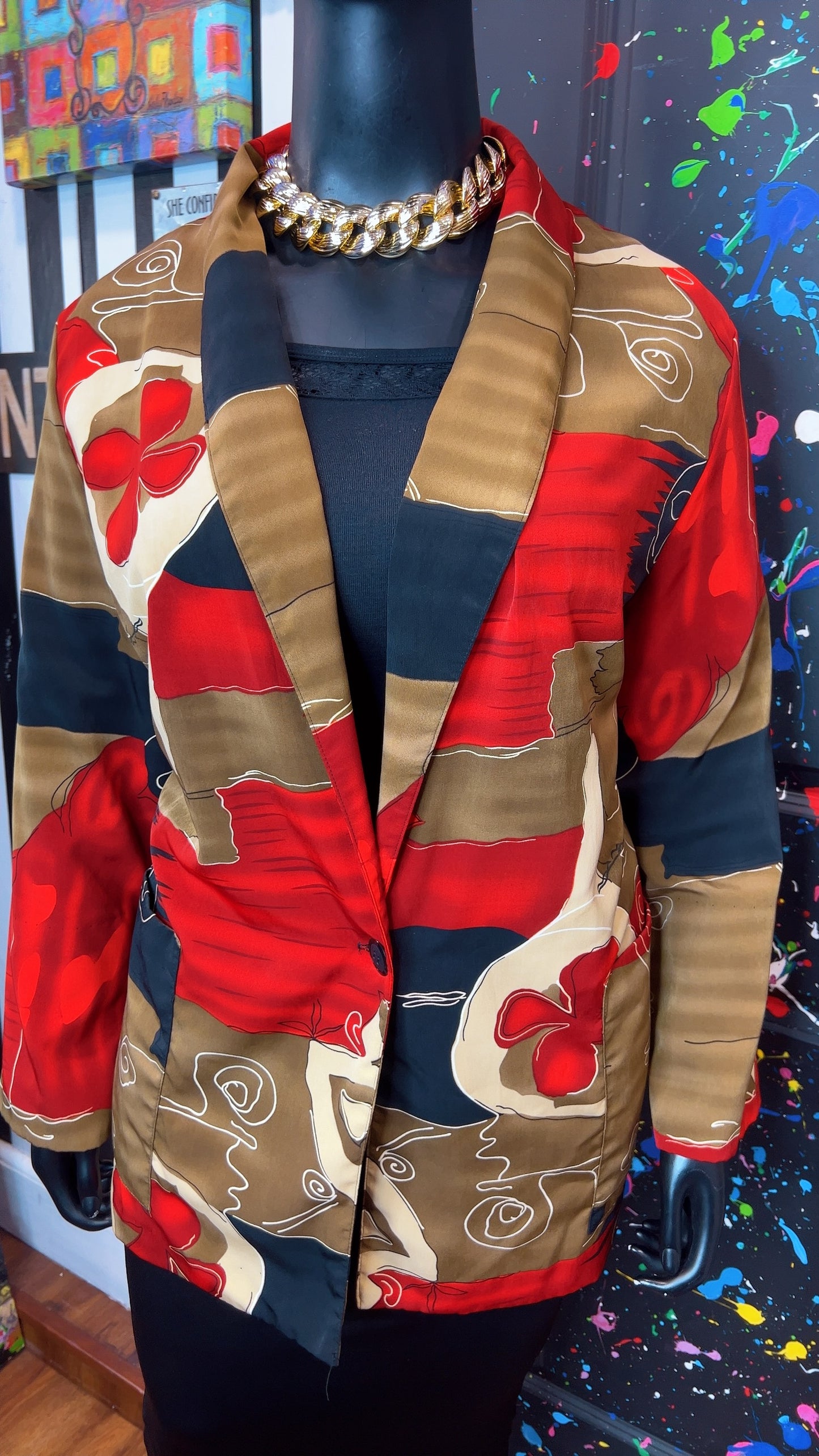 Vintage 90’s Abstract Blazer (24)