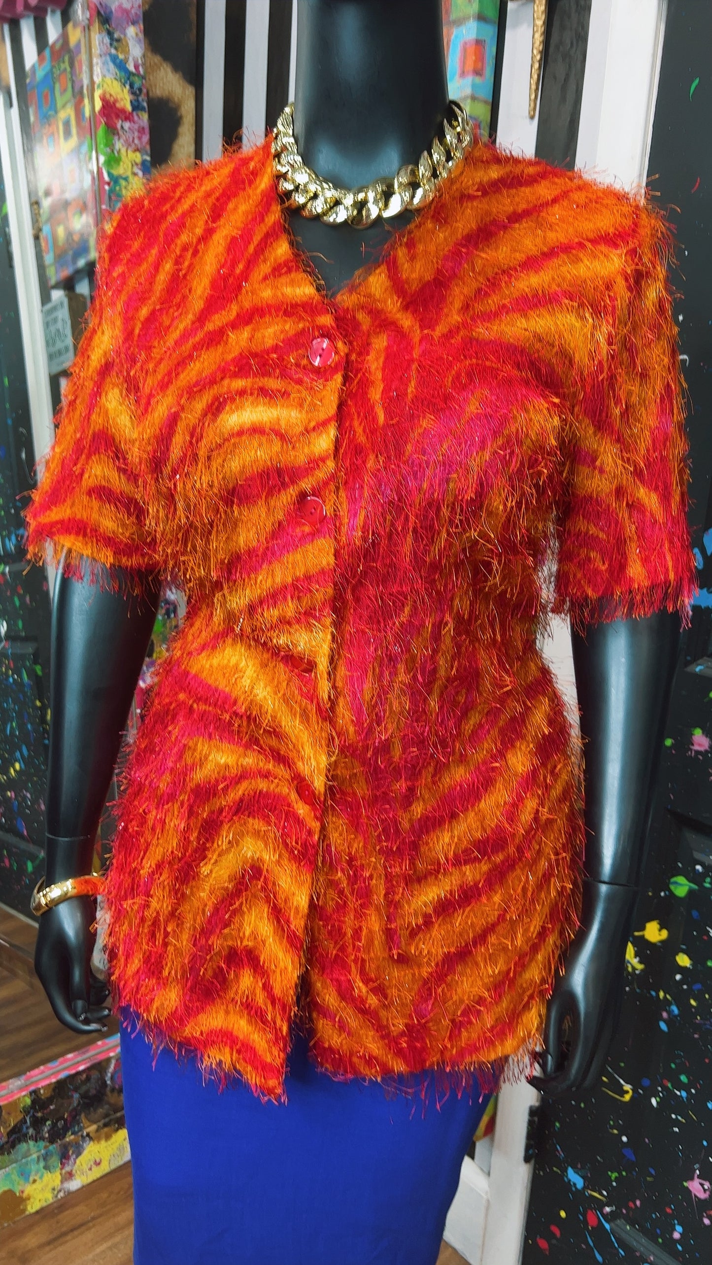 Vintage ‘Strawberry Lemonade’ Shaggy Blouse (18)