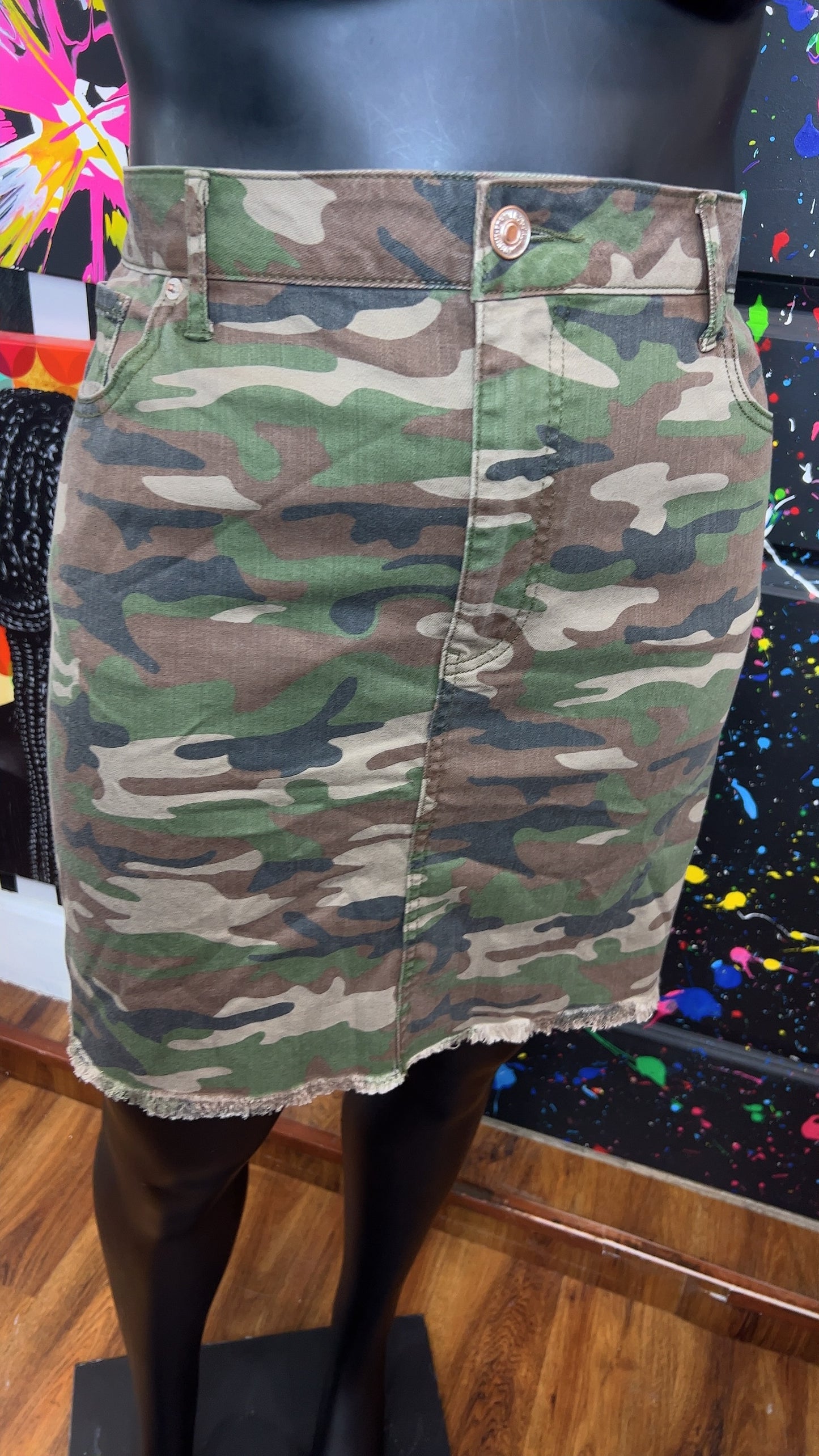Denim Camo Skirt (20)