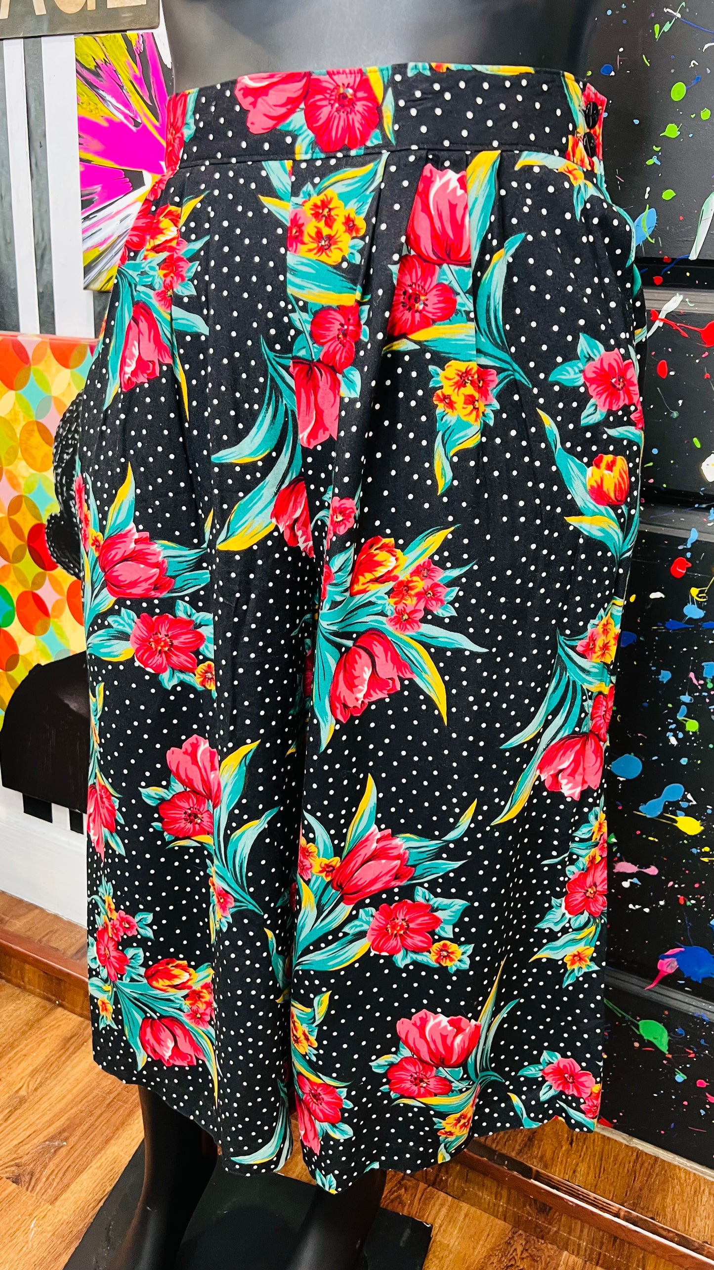 Vintage Polka Dot & Floral Gaulchos (18)