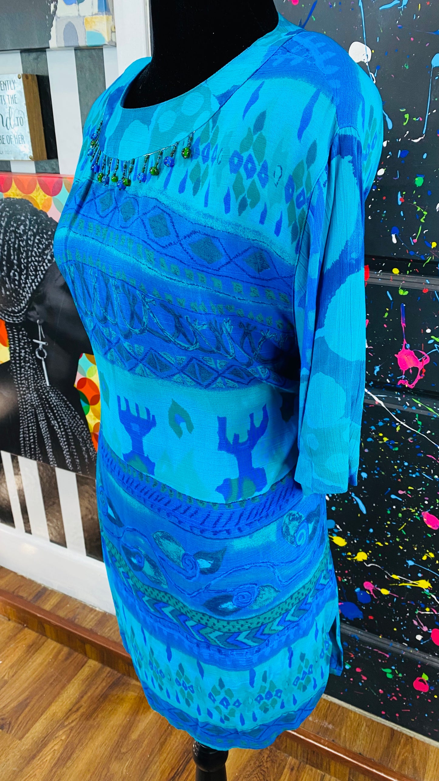 Vintage Carole Little Short Sleeve Blouse