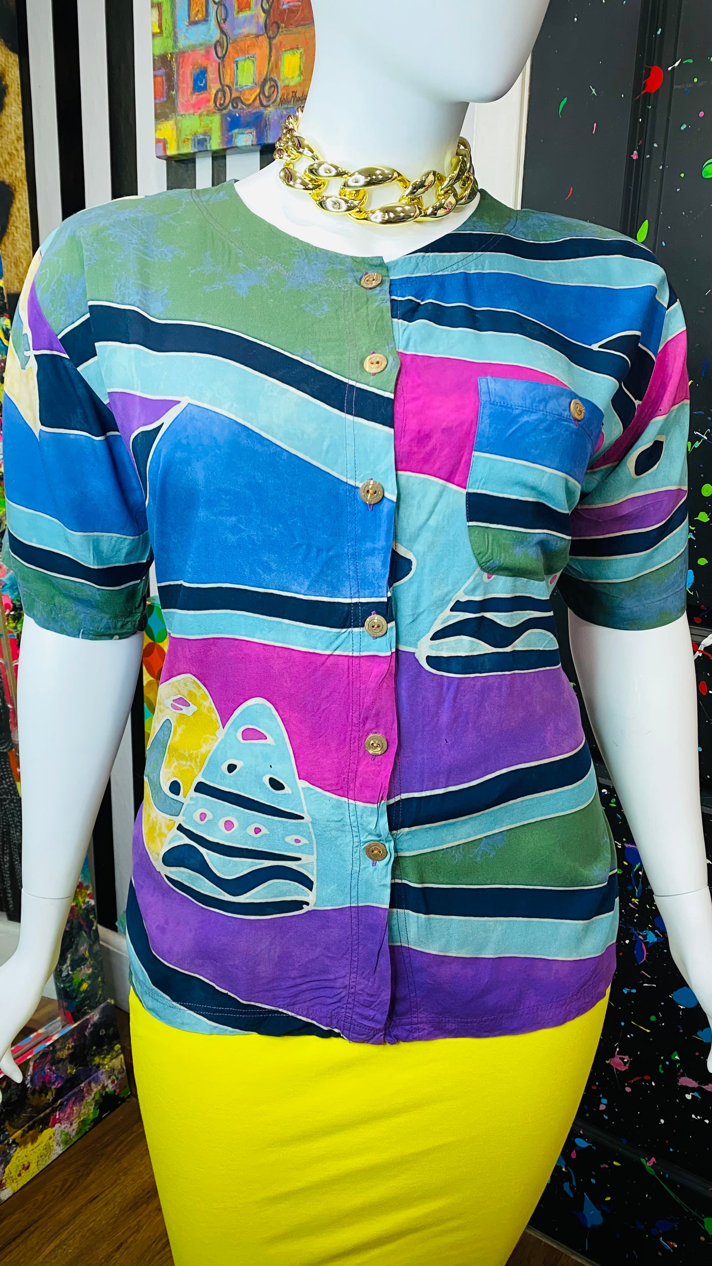Vintage Abstract Blouse (18)