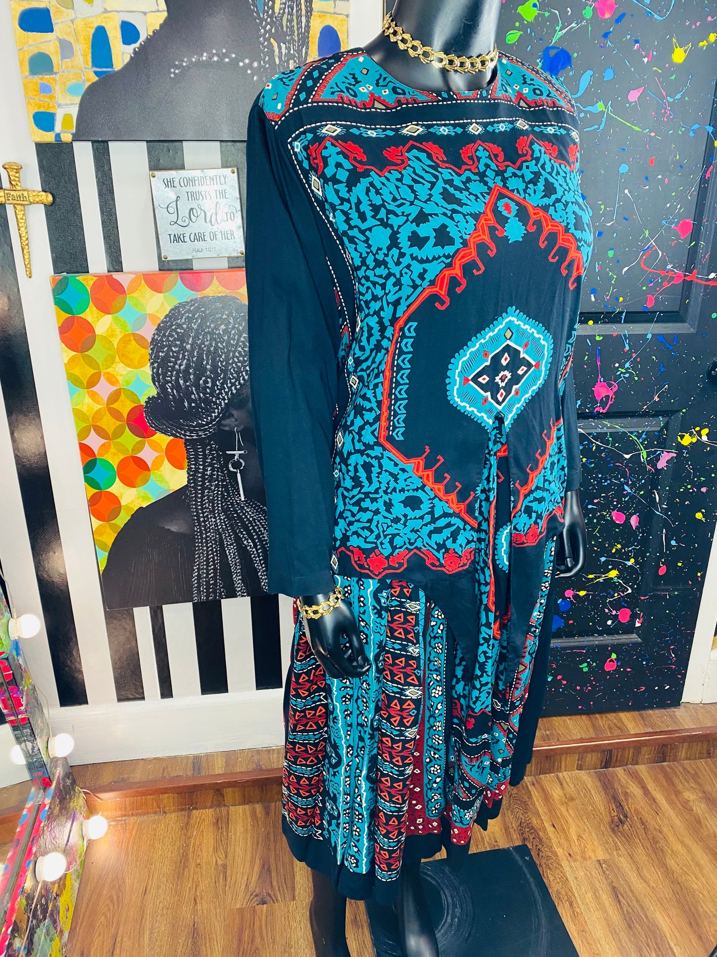 Vintage Carole Little 2 piece Skirt Set