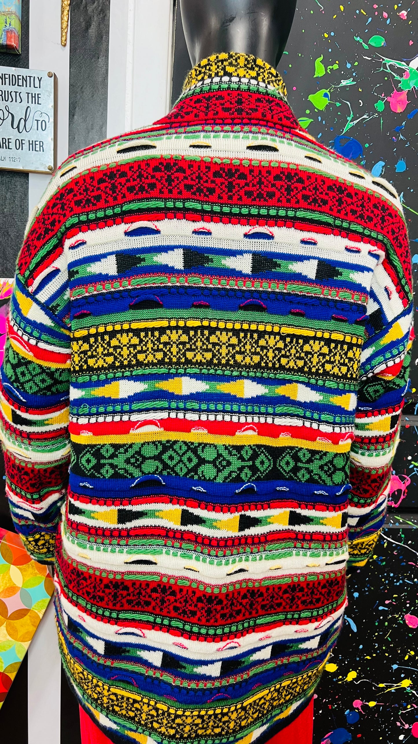 Vintage 3D Knit Coogi Like Lined Sweater (22)