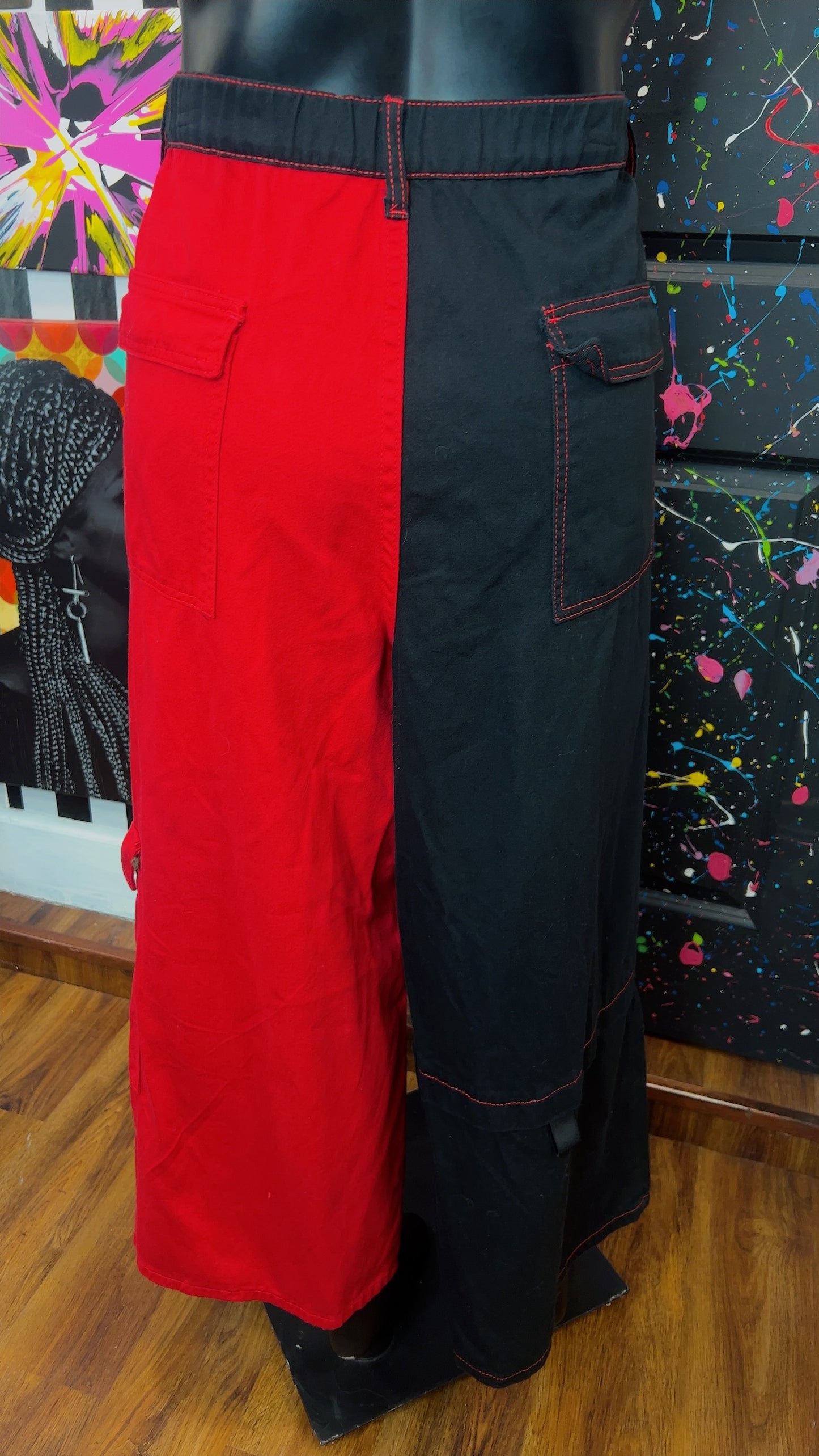 Colorblock Wide Leg Jeans (22)