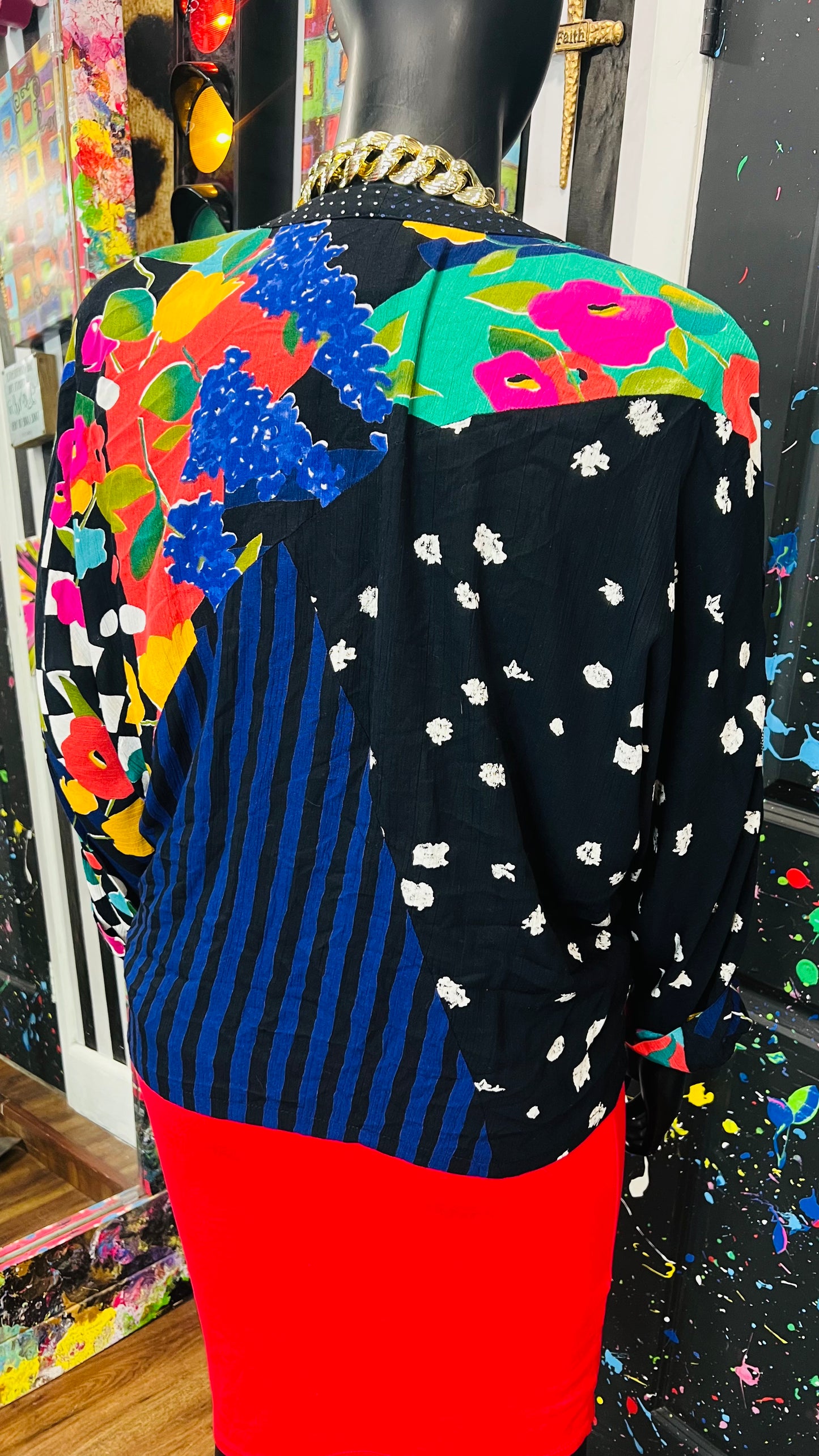 Vintage Carole Little Rayon Jacket (20)