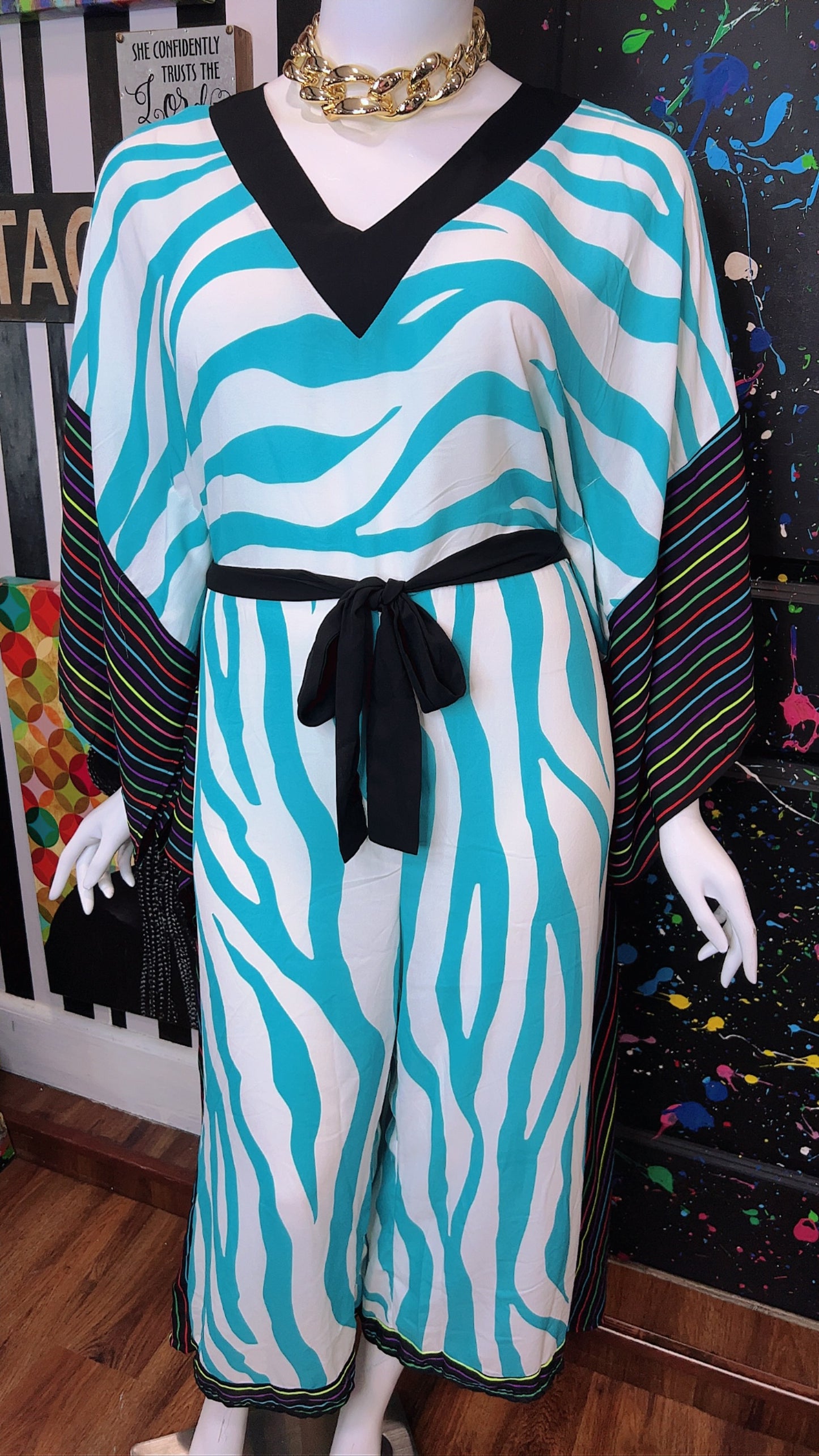 Ashley Stewart Striped Jumpsuit (18/20)