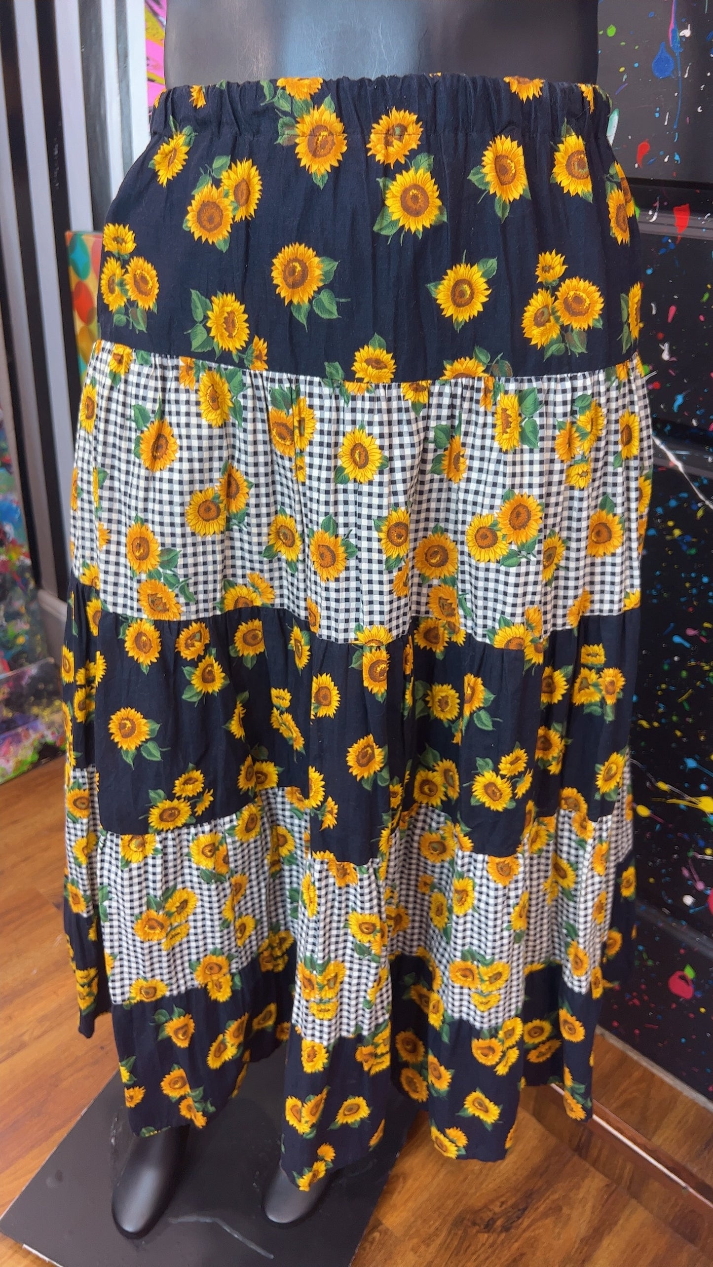 Vintage Sun Flower Skirt (20)