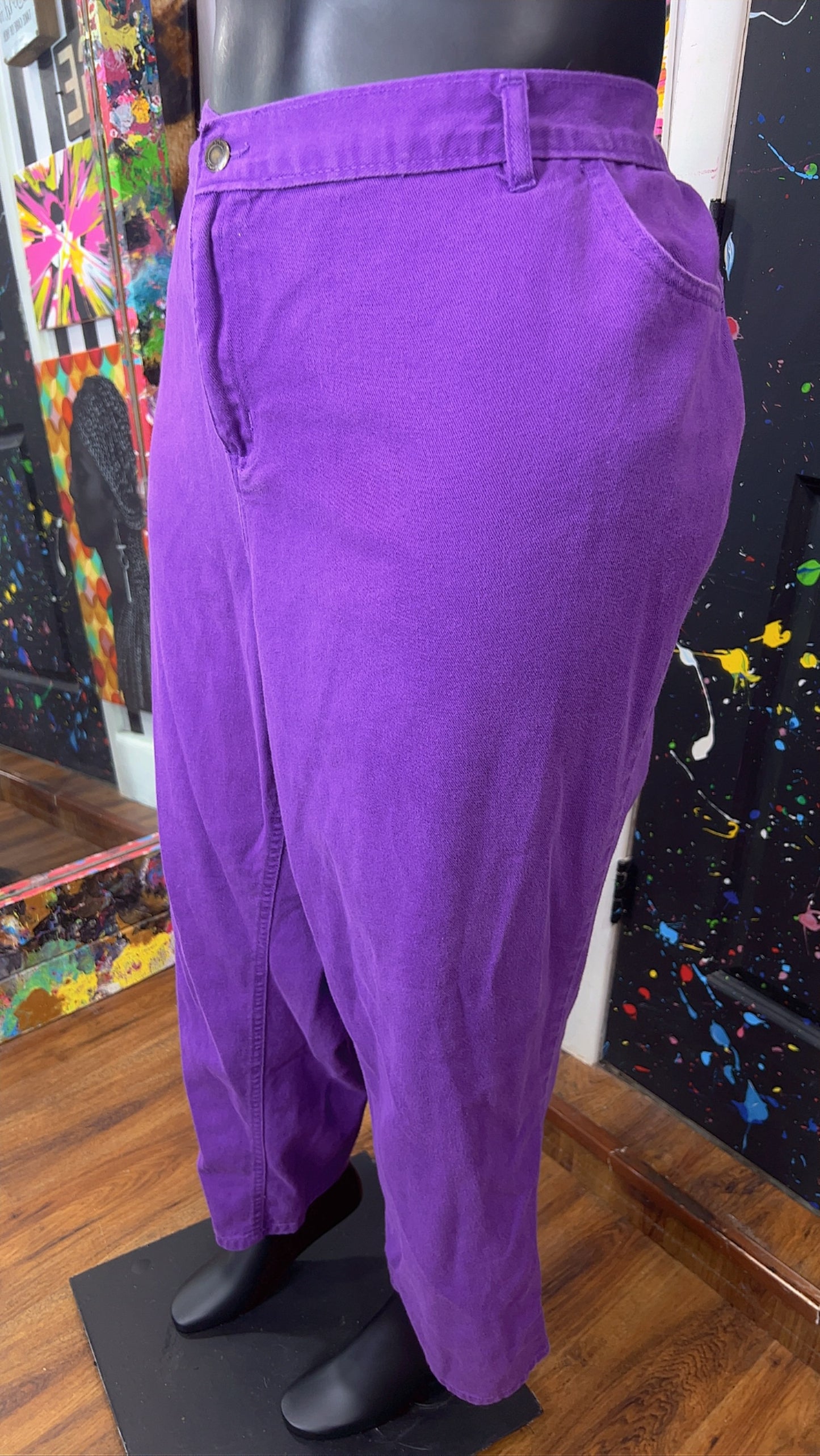Vintage Purple Denim Jeans (28W)