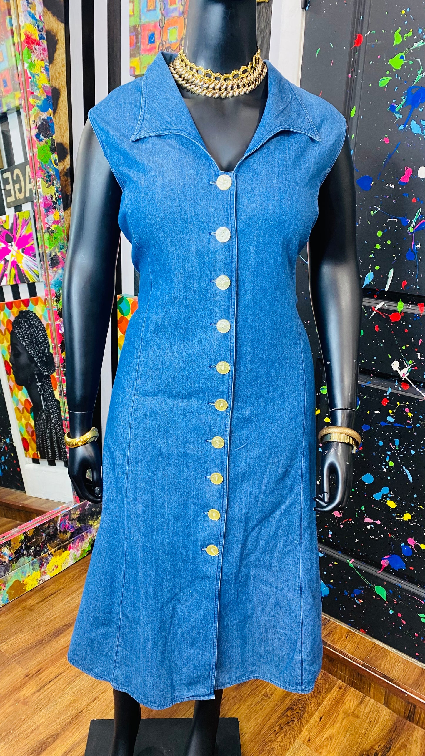 Vintage Denim Dress (24W)