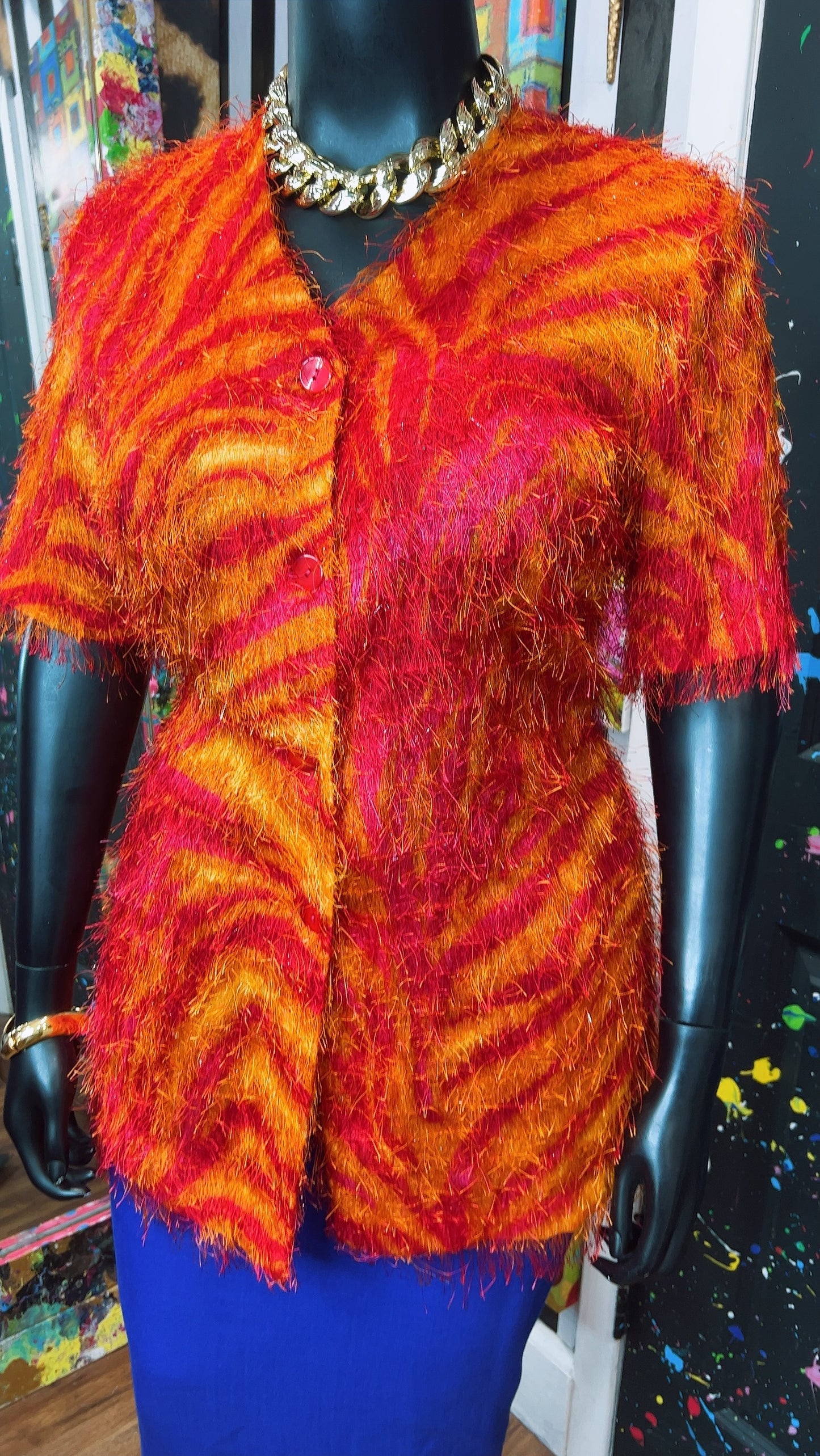 Vintage ‘Strawberry Lemonade’ Shaggy Blouse (18)