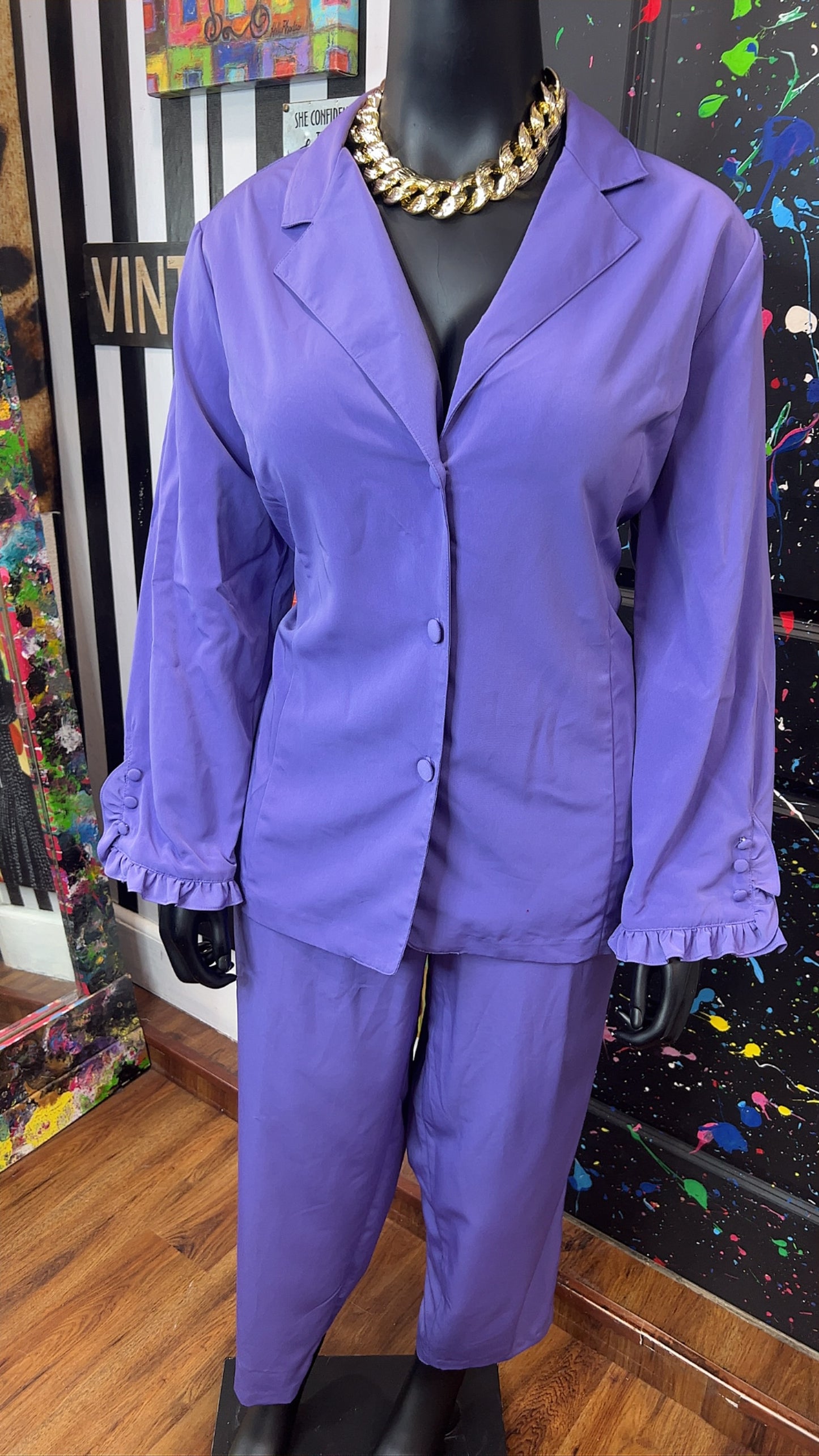 Vintage Purple Pants Set (16)