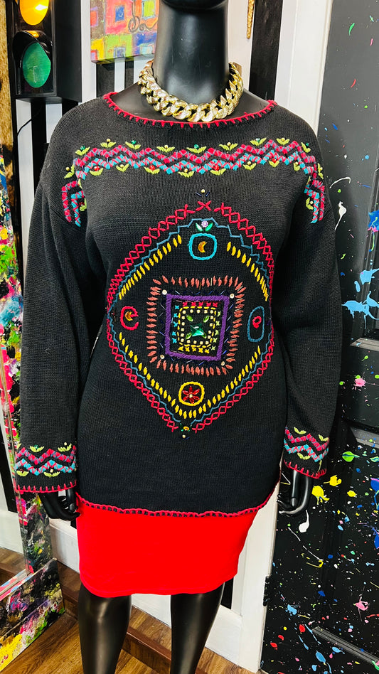 Vintage Carole Little Knitted Sweater (22)