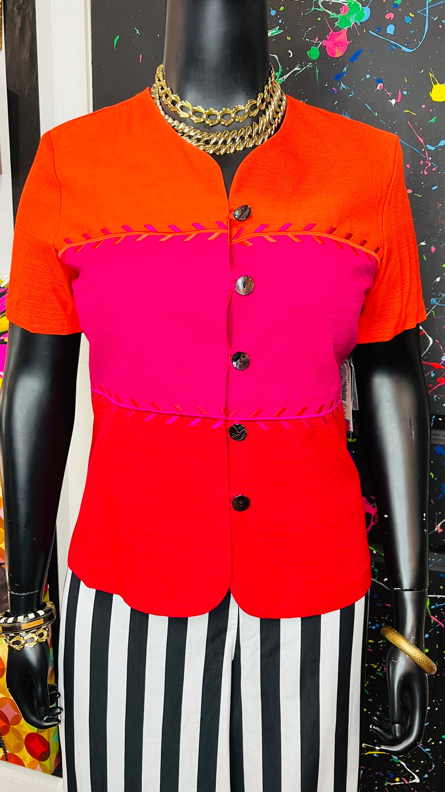 Vintage Blazer Blouse- Deadstock (14)
