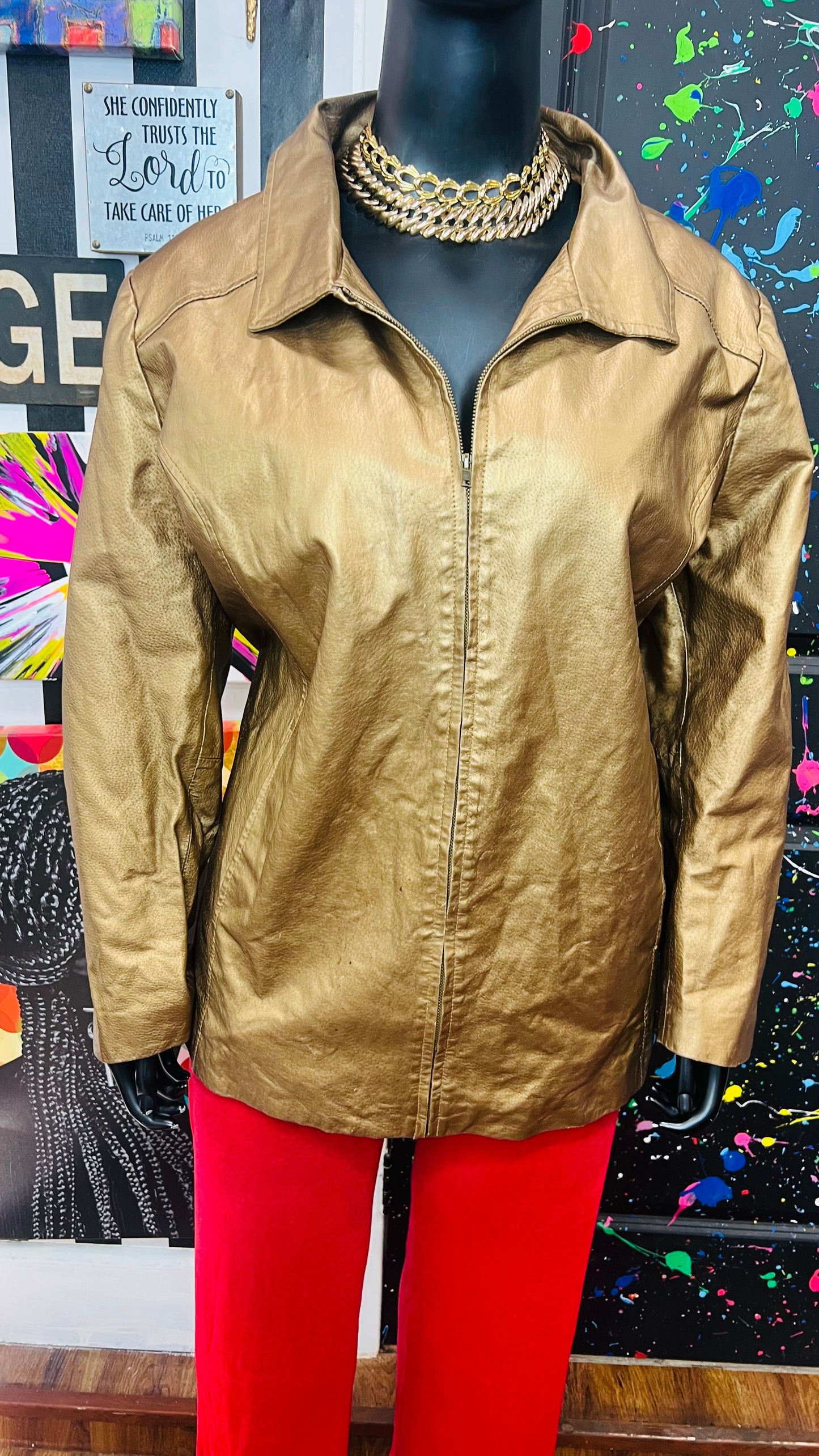 Vintage Genuine Leather Jacket (26)