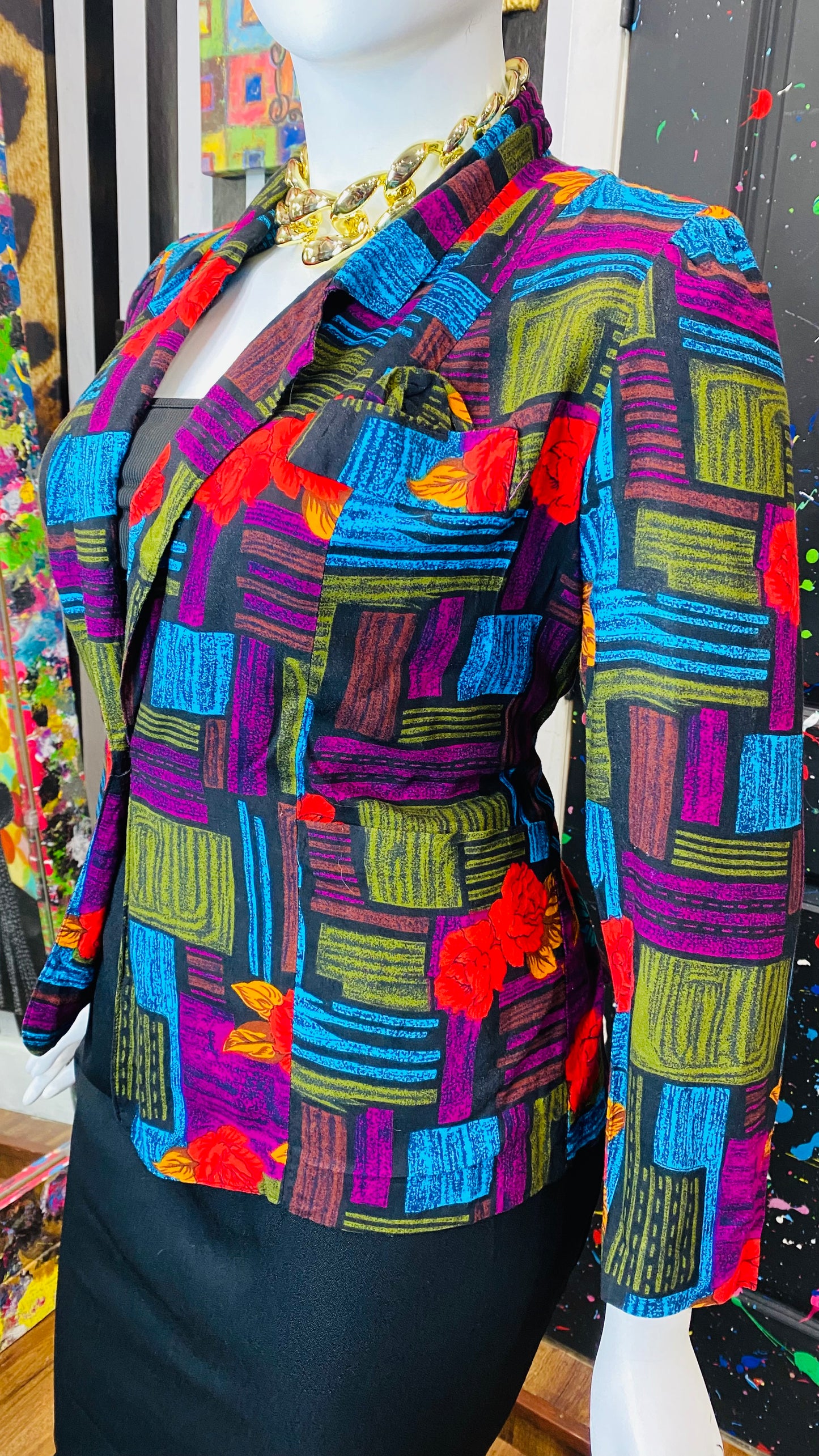 Vintage Rayon 90’s Blazer (14)