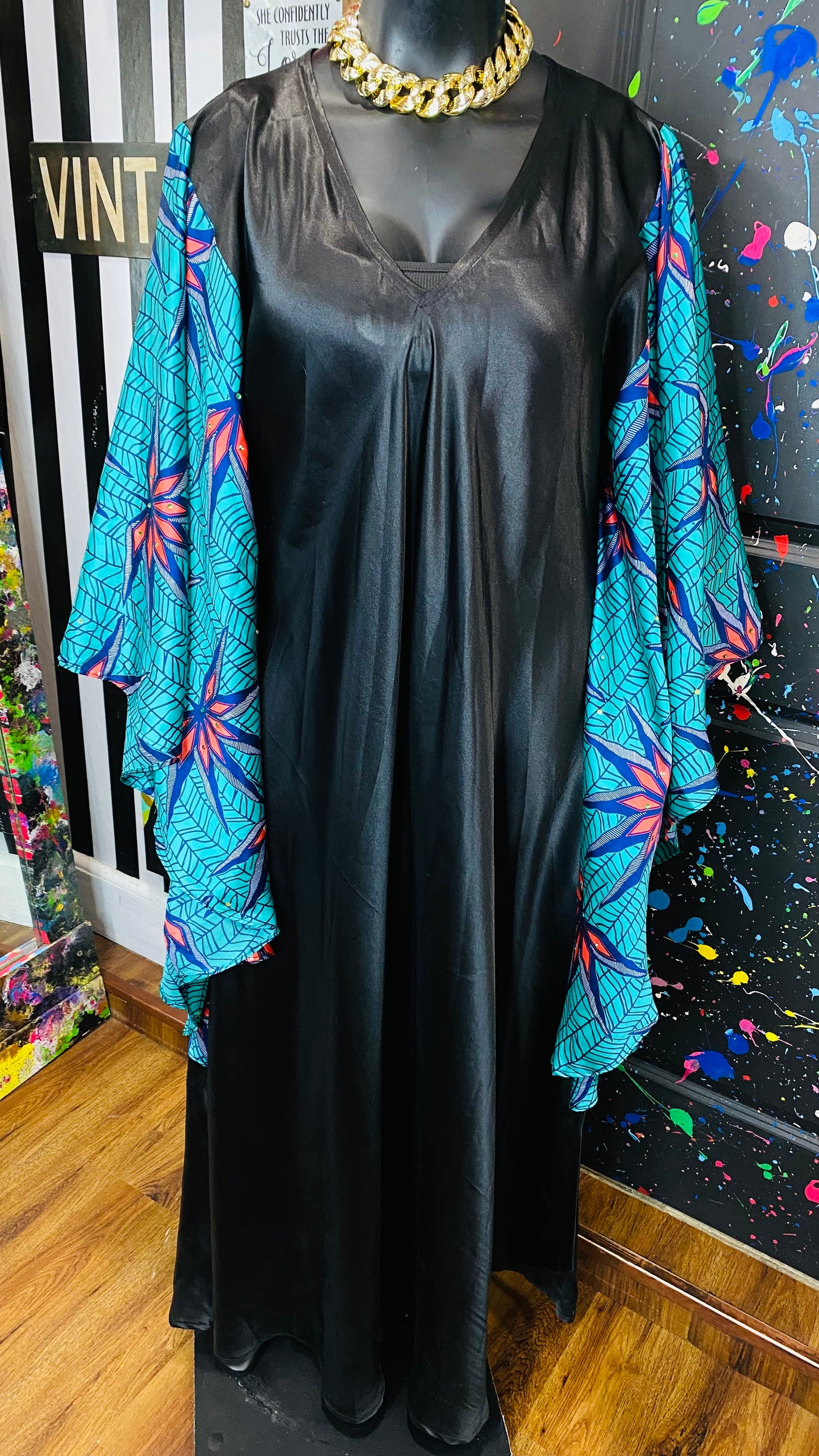 Vintage Kaftan Dress (OS)