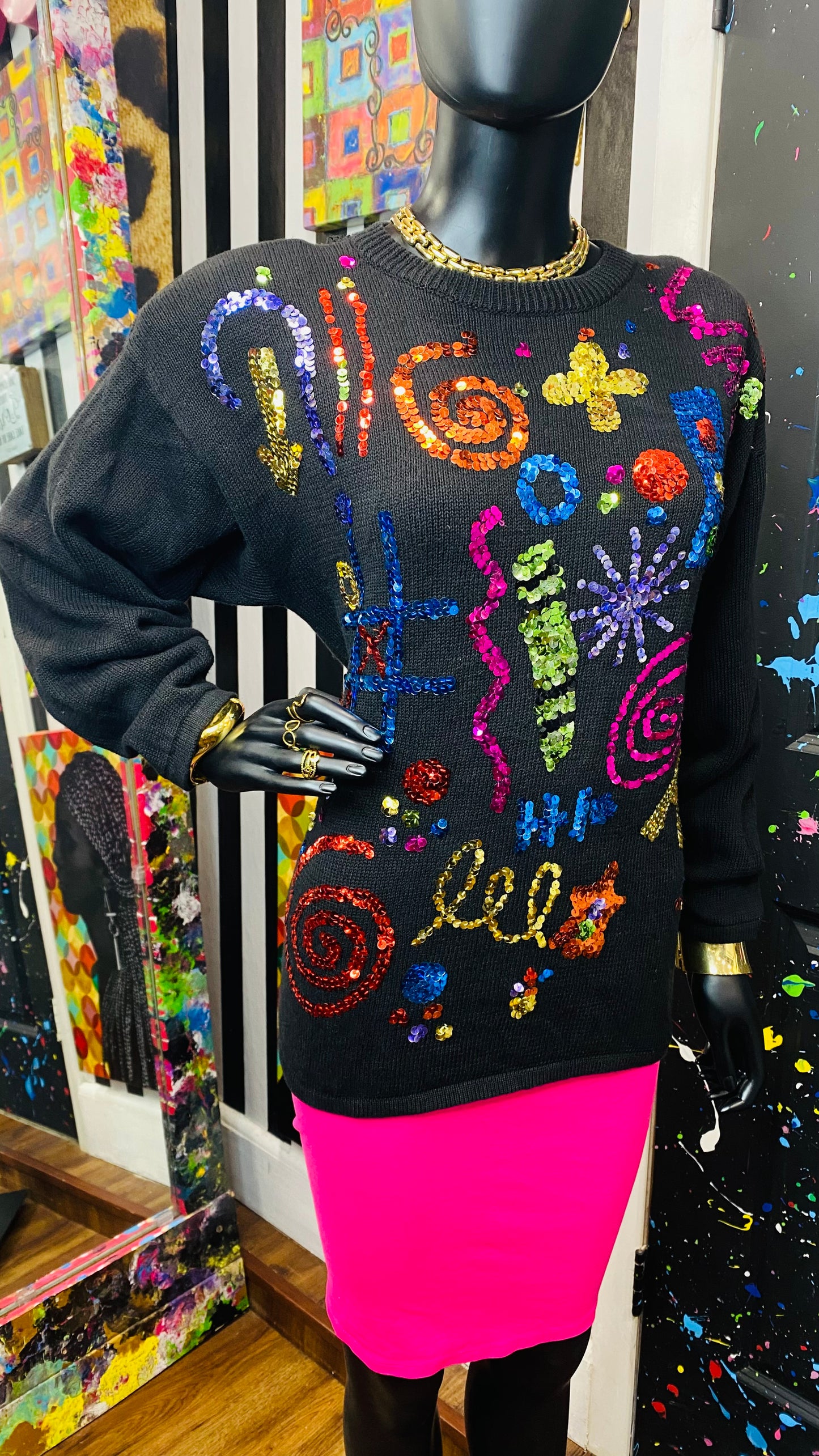 Vintage Sequin Sweater (14)