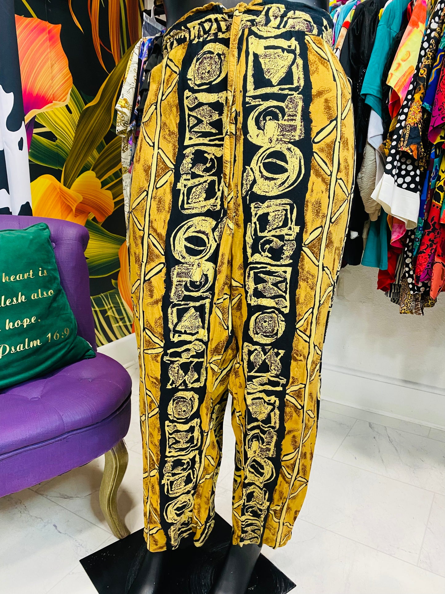 Vintage Tribal Print Pants