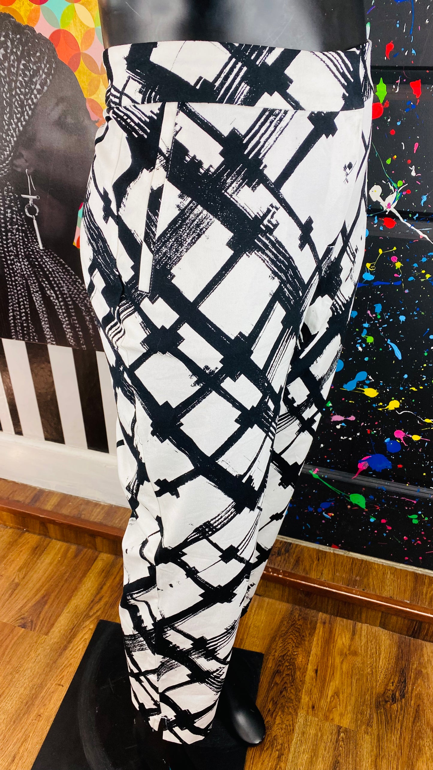 Lane Bryant B&W Stripped Pants